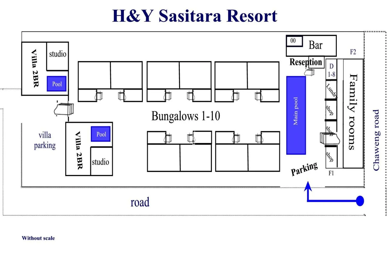 Floor plan in Sasitara Residence