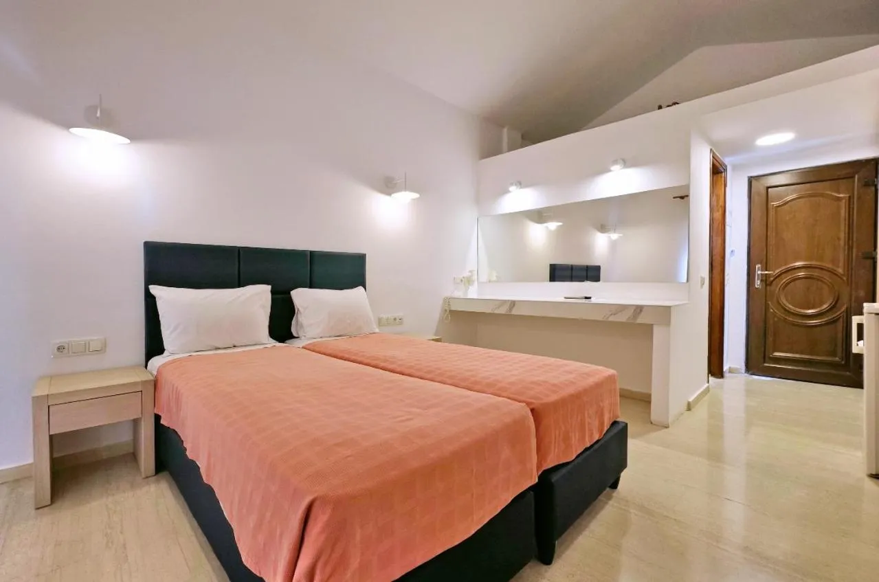 Bed in Pasiphae Hotel