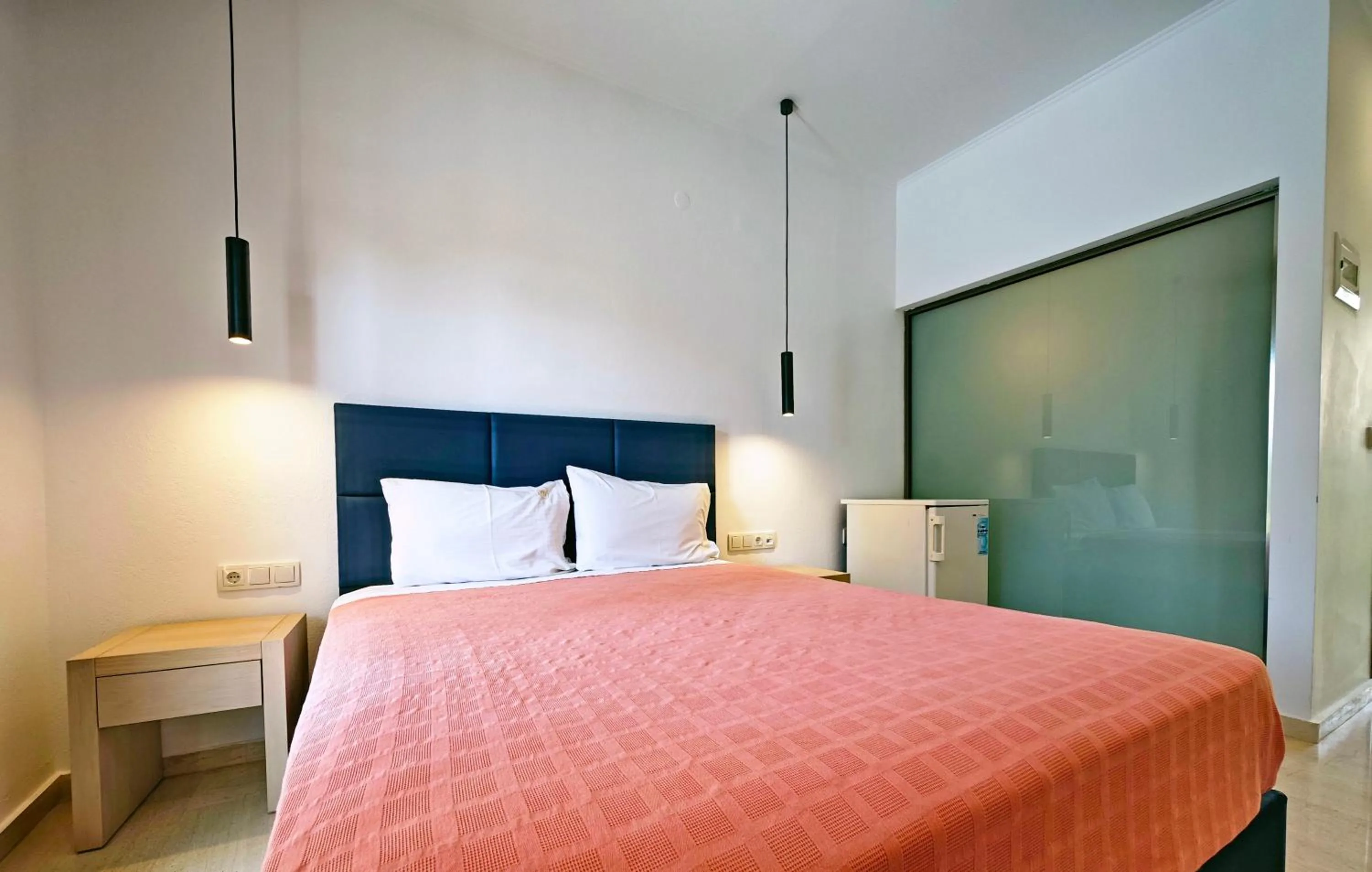 Bed in Pasiphae Hotel