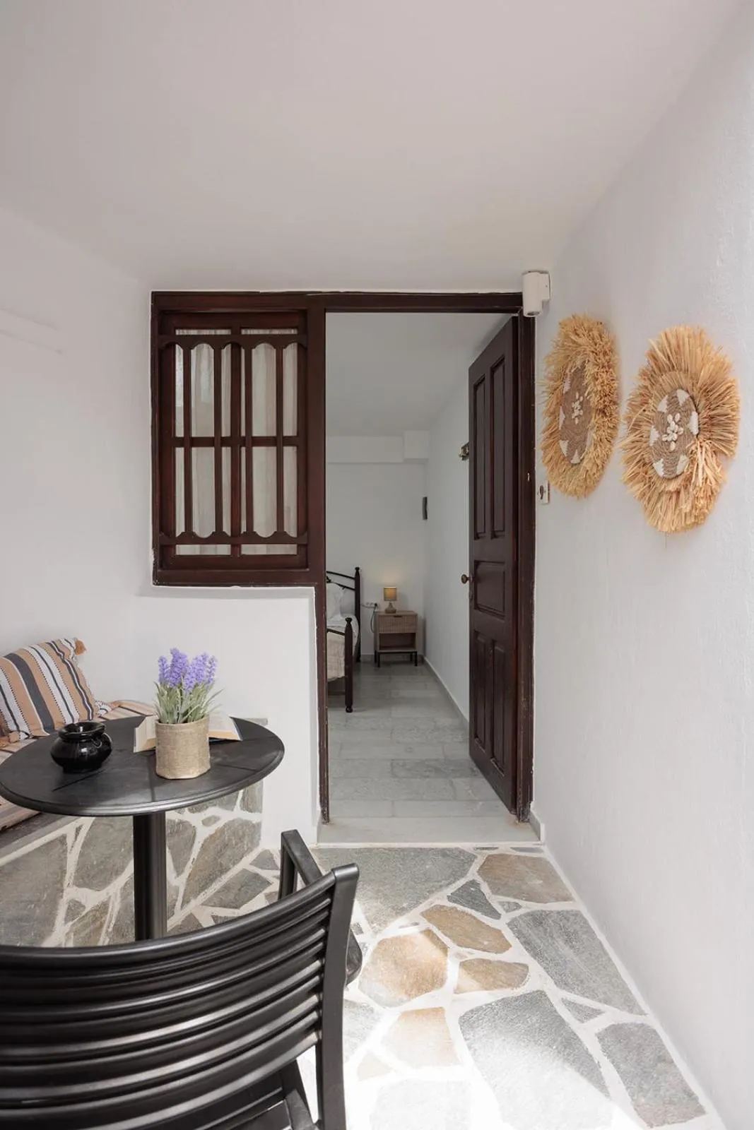 Patio in Anemomilos Beach hotel