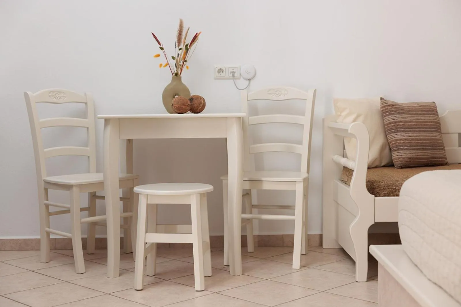 Seating area in Anemomilos Beach hotel