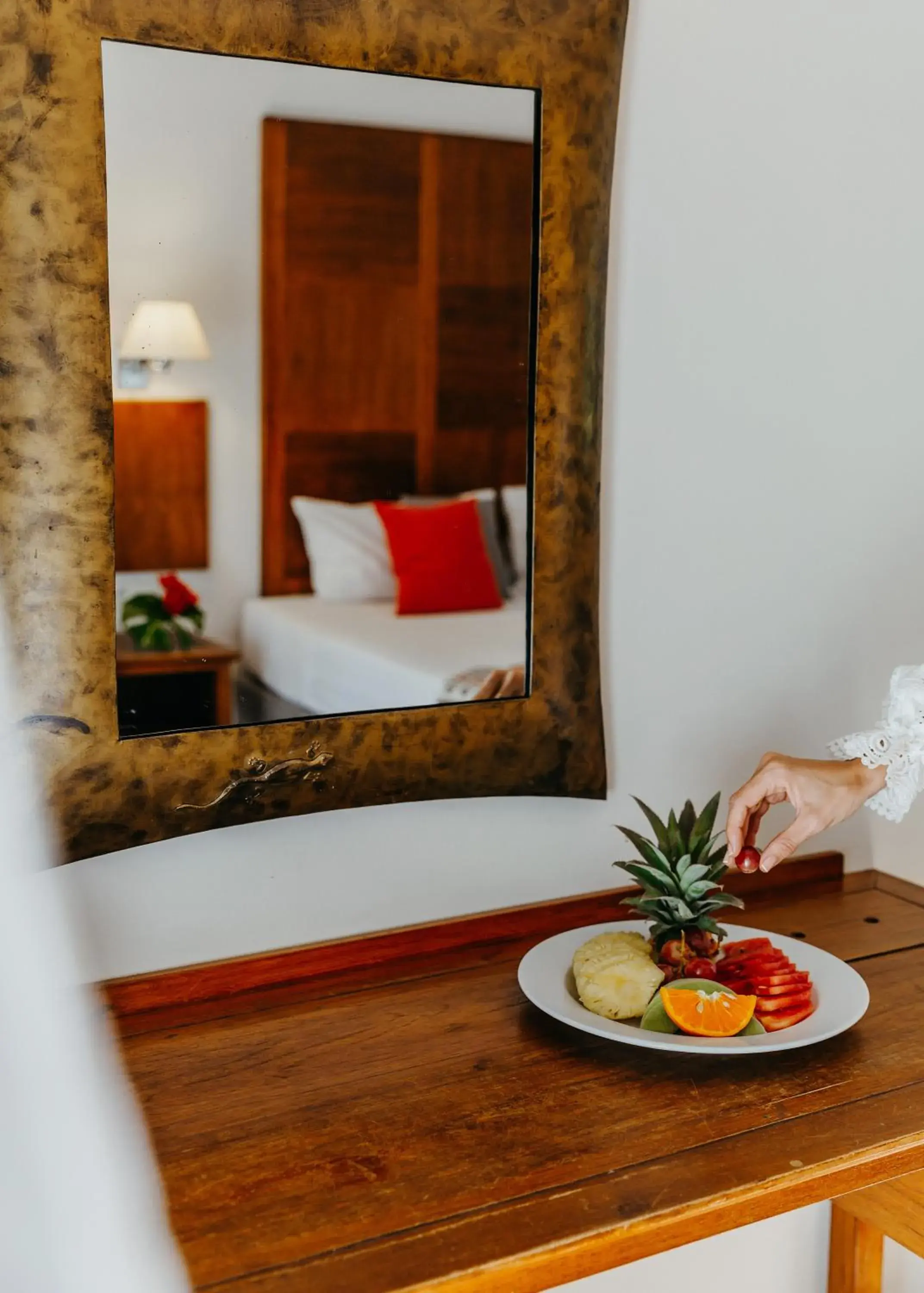 Bedroom, Bed in Hotel Le Recif, Ile de la Reunion Bedroom, Bed in Hotel Le Recif, Ile de la Reunion