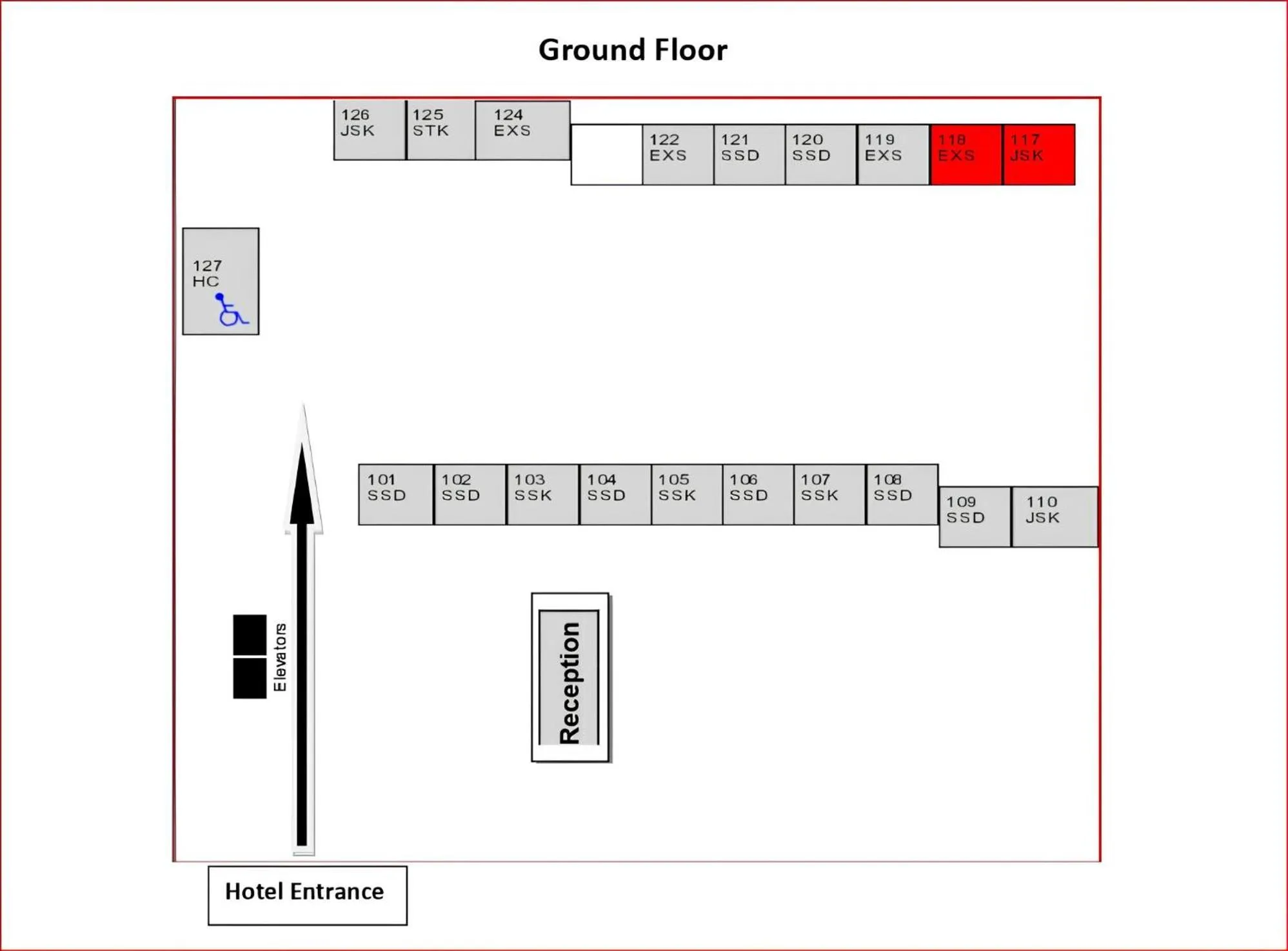 Floor plan in Golden Tulip Hotel Buraidah Al Qassim
