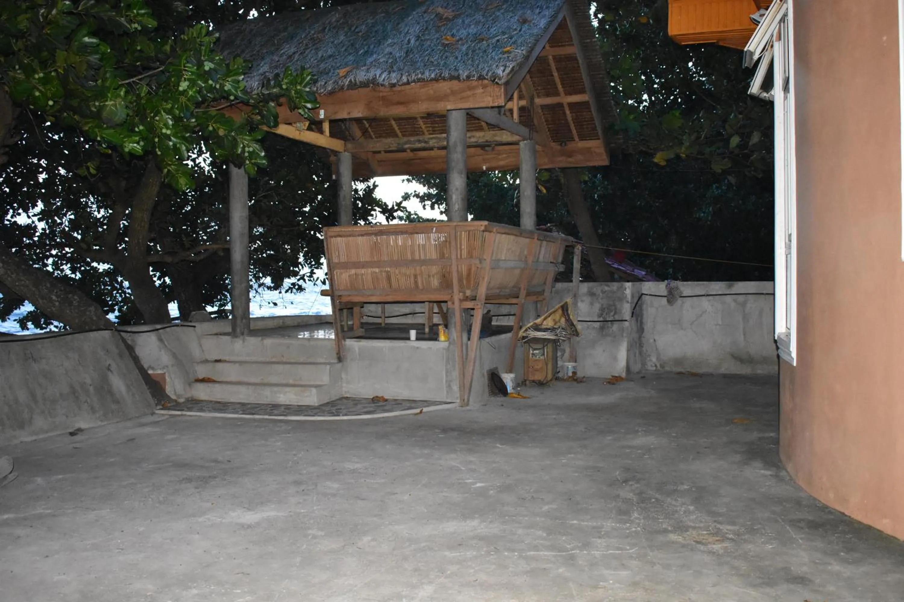 Balcony/Terrace in Seaside traveler's Inn by Camiguin Island Home