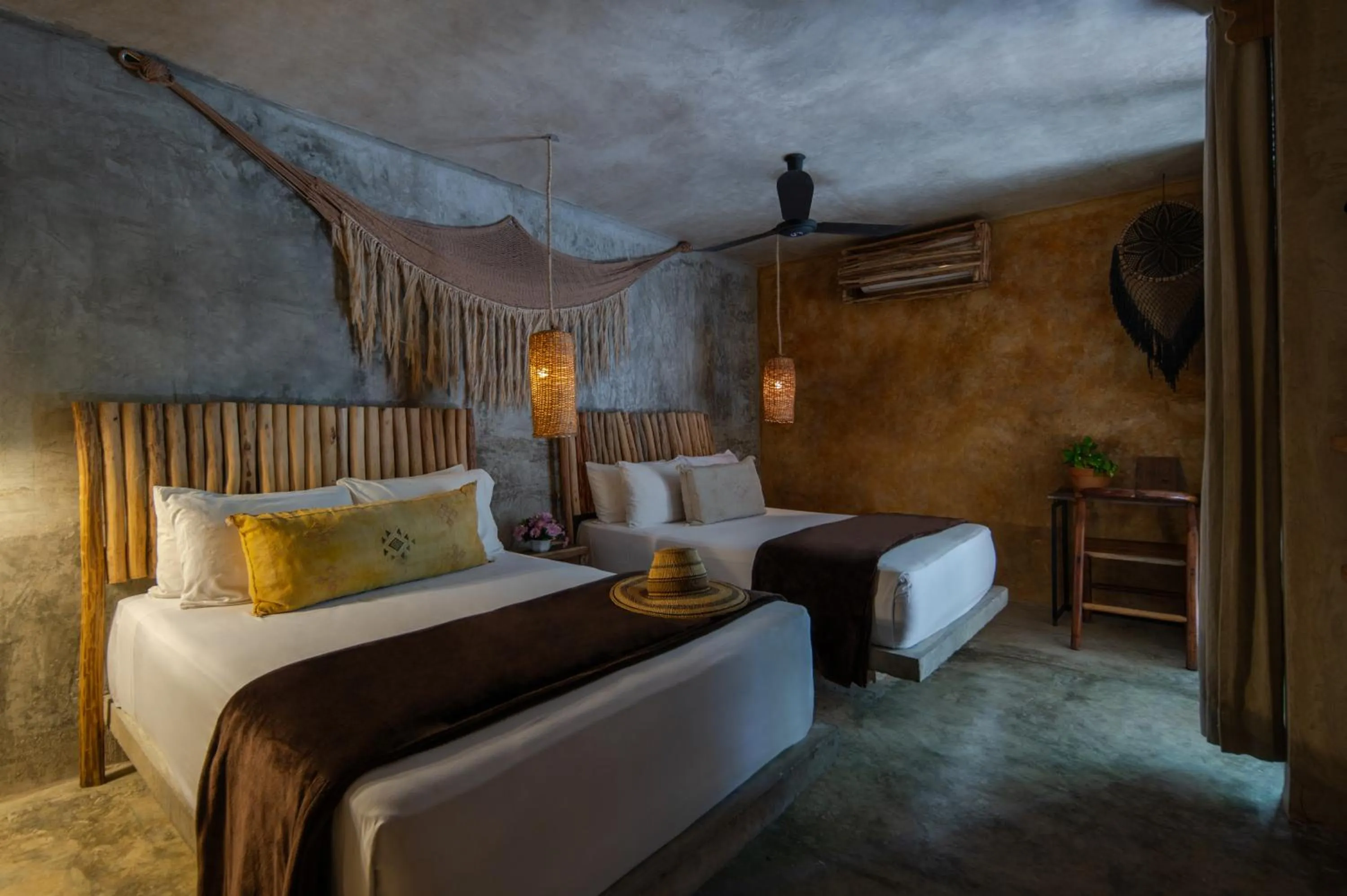 Bed in Casa Coyote Tulum