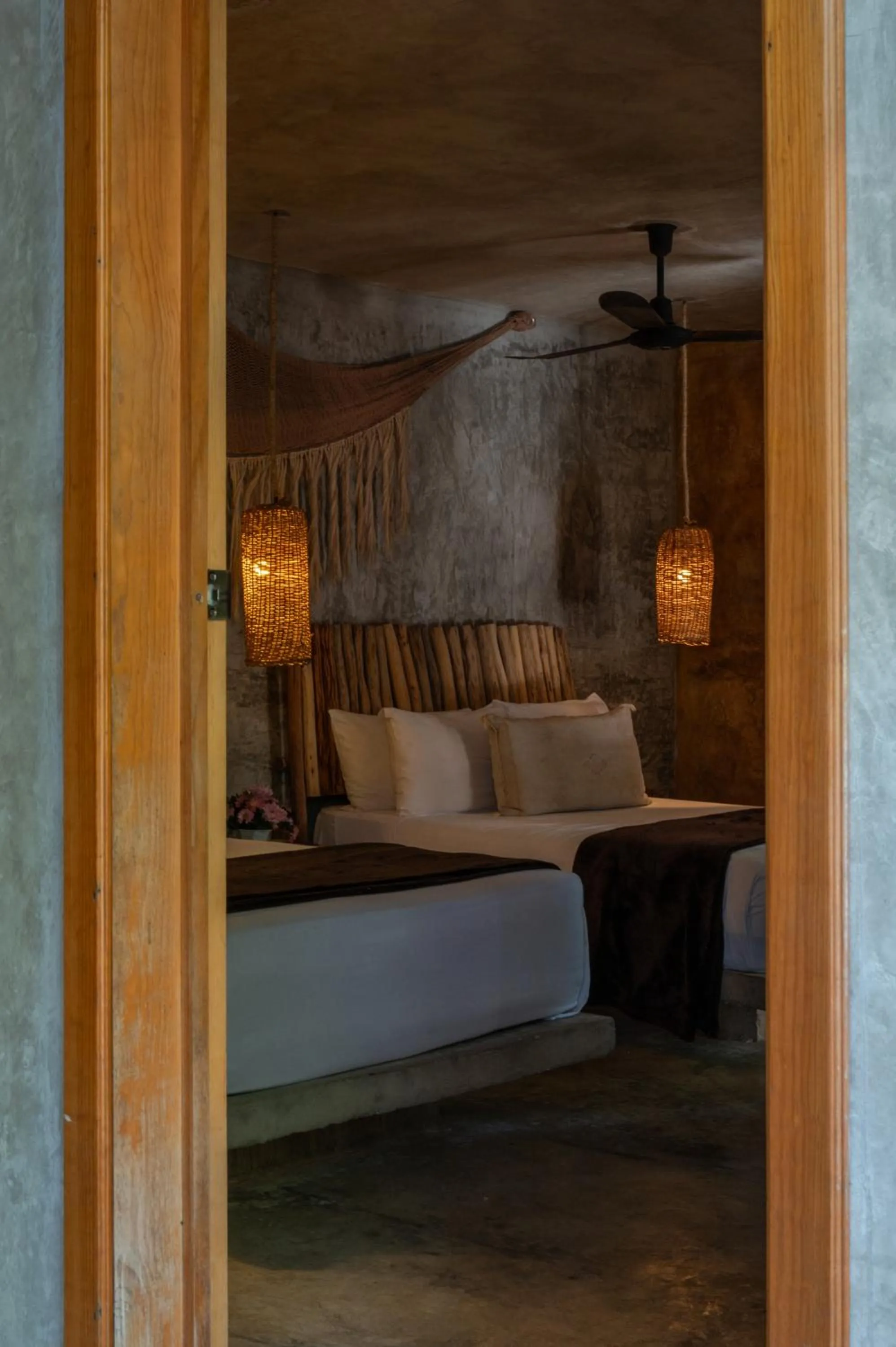 Bedroom, Bed in Casa Coyote Tulum