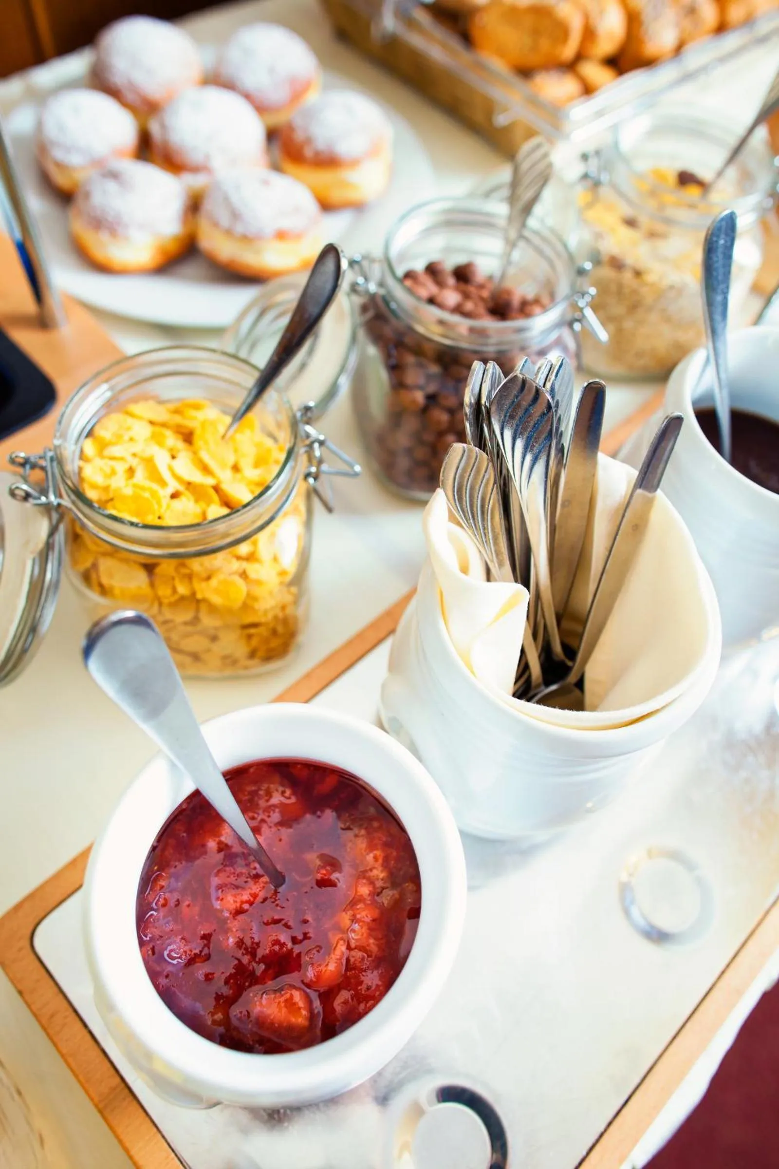 Continental breakfast in Hotel Abácie & Wellness