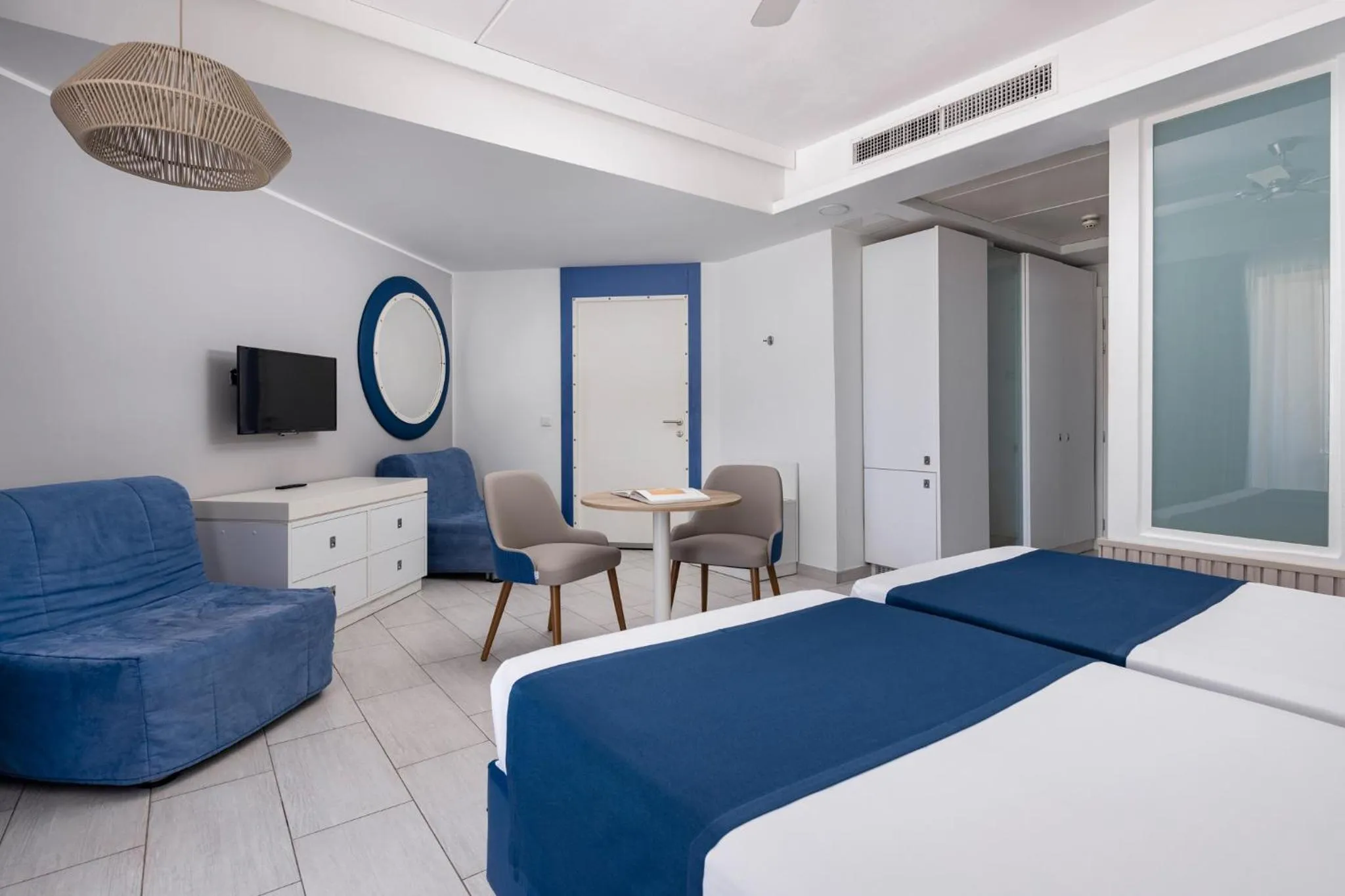 Bed in db Seabank Resort + Spa All Inclusive