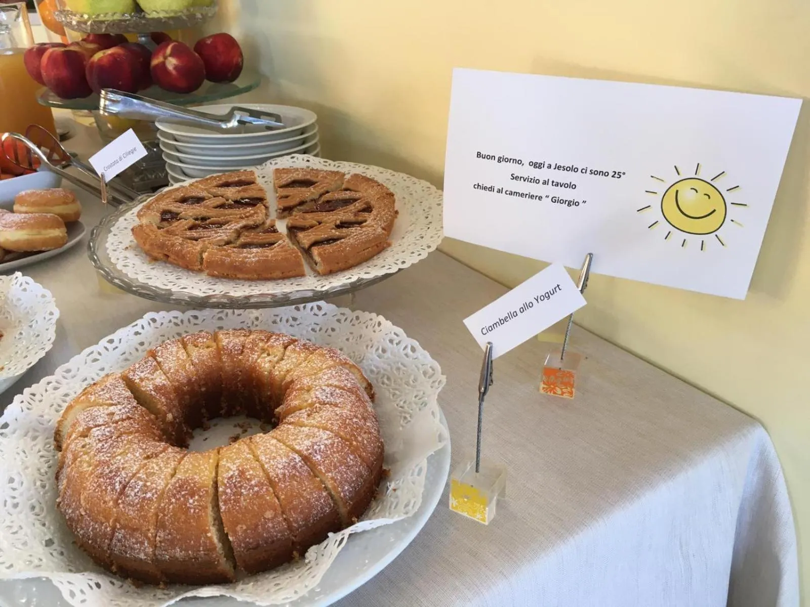 Buffet breakfast in Hotel Coppe Jesolo