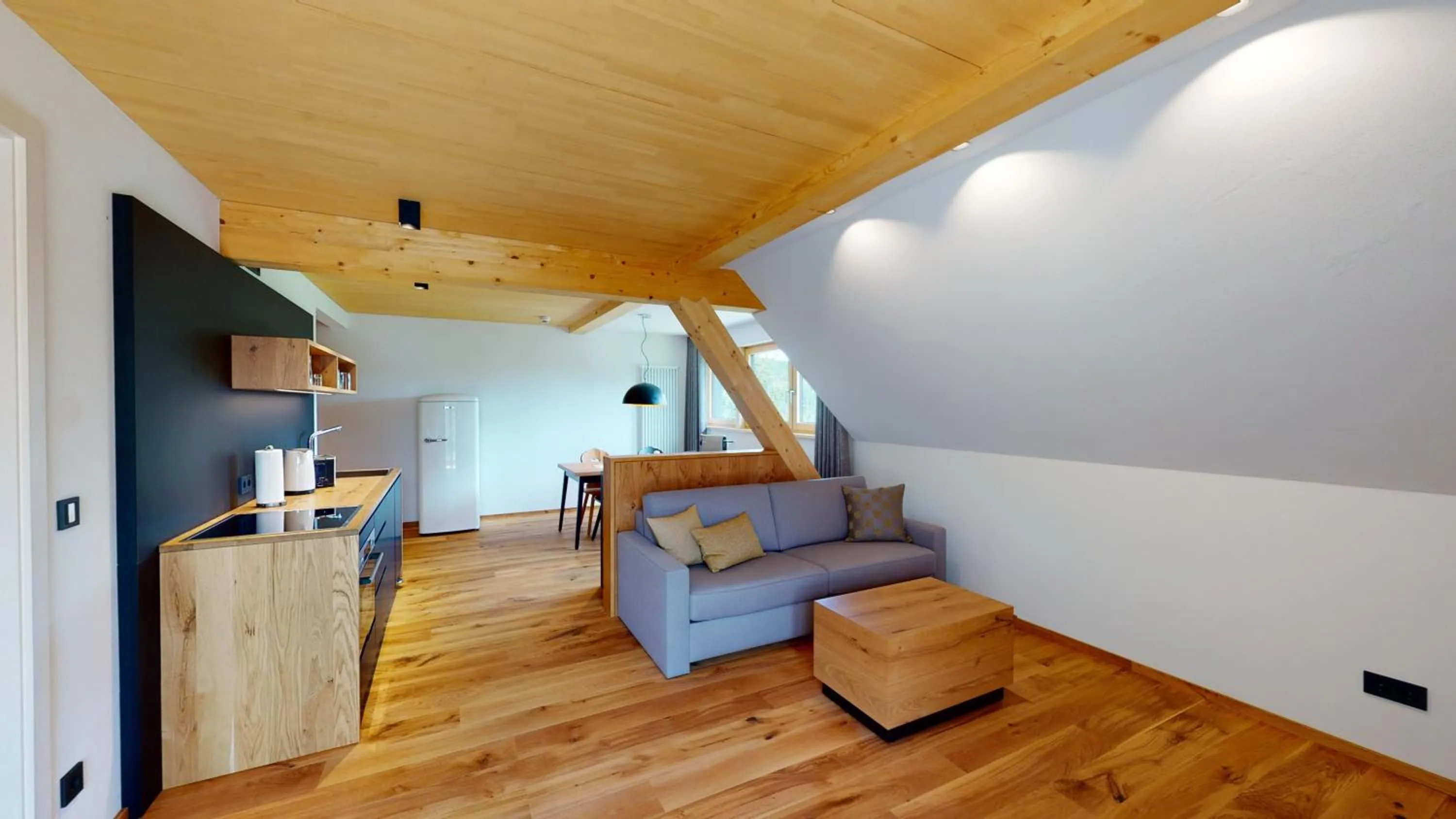 Kitchen or kitchenette in Landhotel und Apartments Sonneck