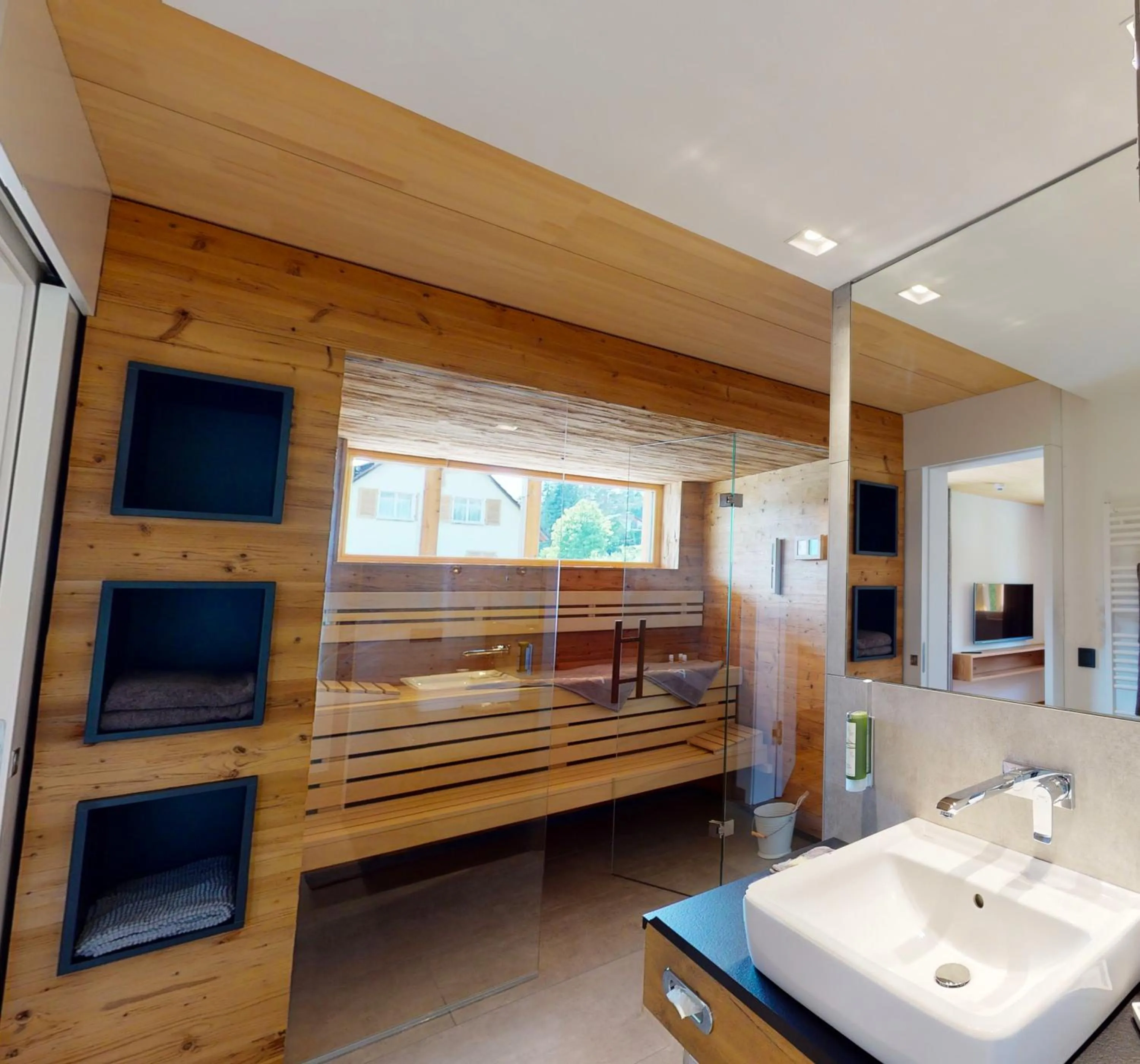 Sauna in Landhotel und Apartments Sonneck
