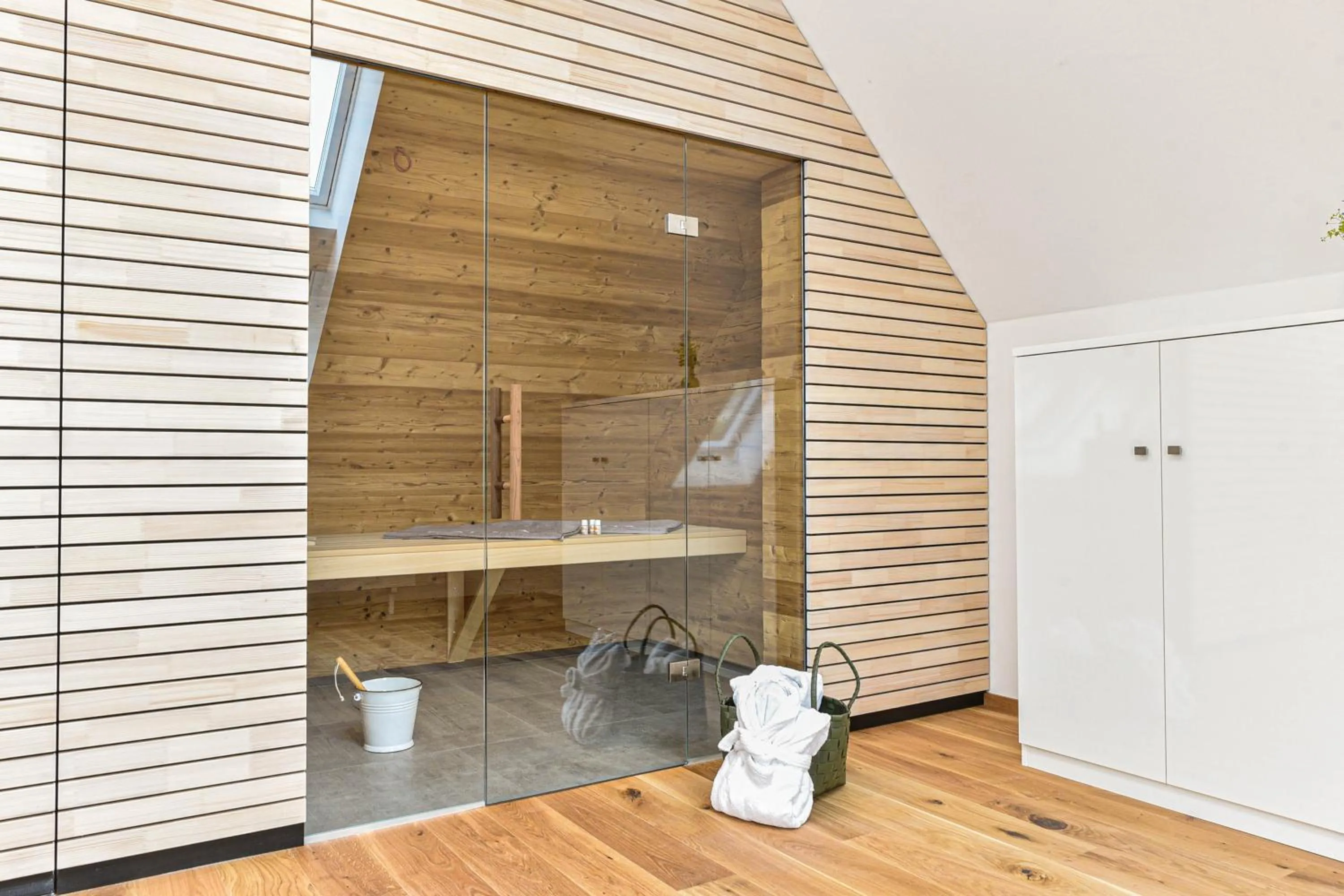 Sauna in Landhotel und Apartments Sonneck