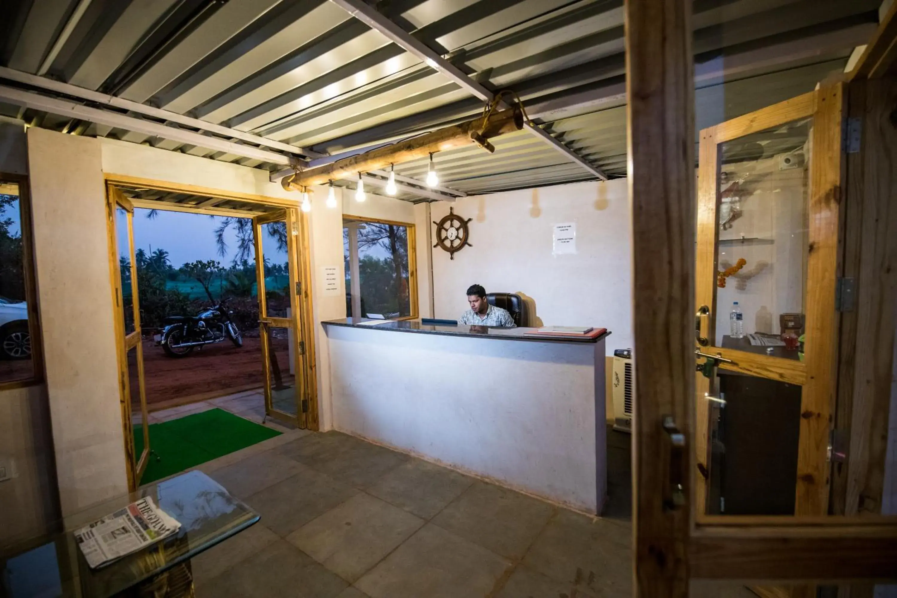 Lobby or reception in Treebo Lands End Beach Resort Morjim Lobby or reception in Treebo Lands End Beach Resort Morjim