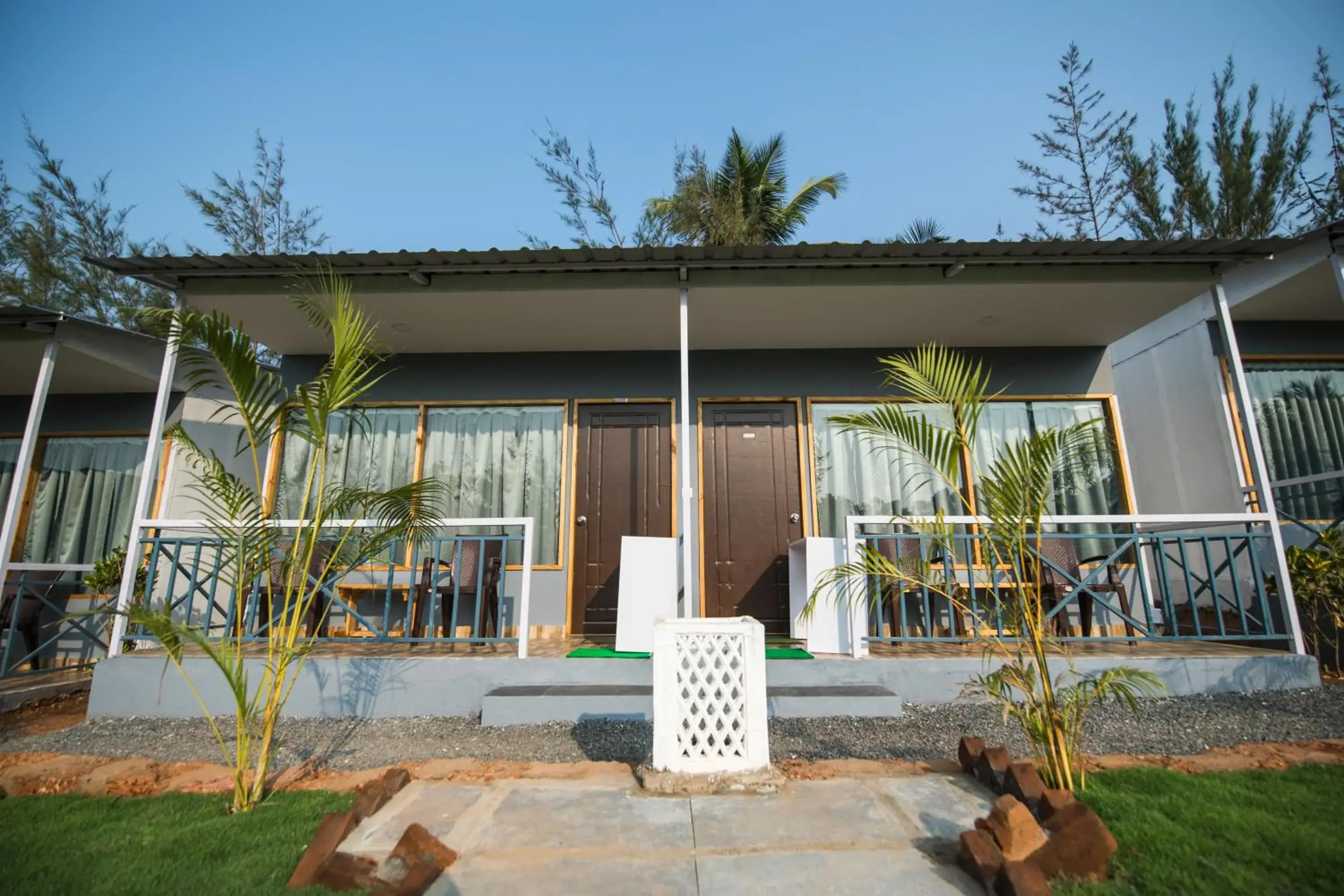 Facade/entrance in Treebo Lands End Beach Resort Morjim Facade/entrance in Treebo Lands End Beach Resort Morjim