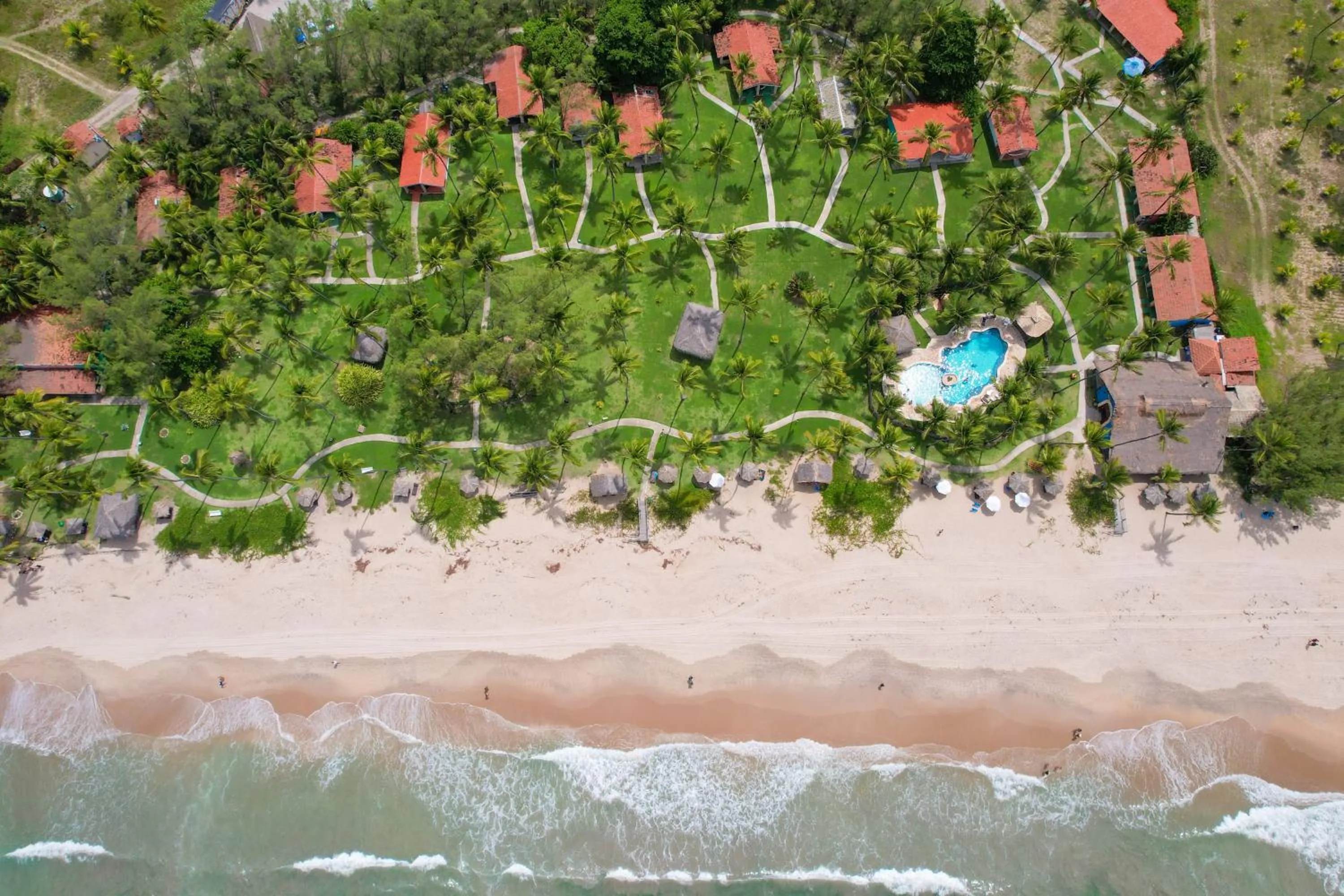 Bird's eye view in Pousada Xalés de Maracaípe