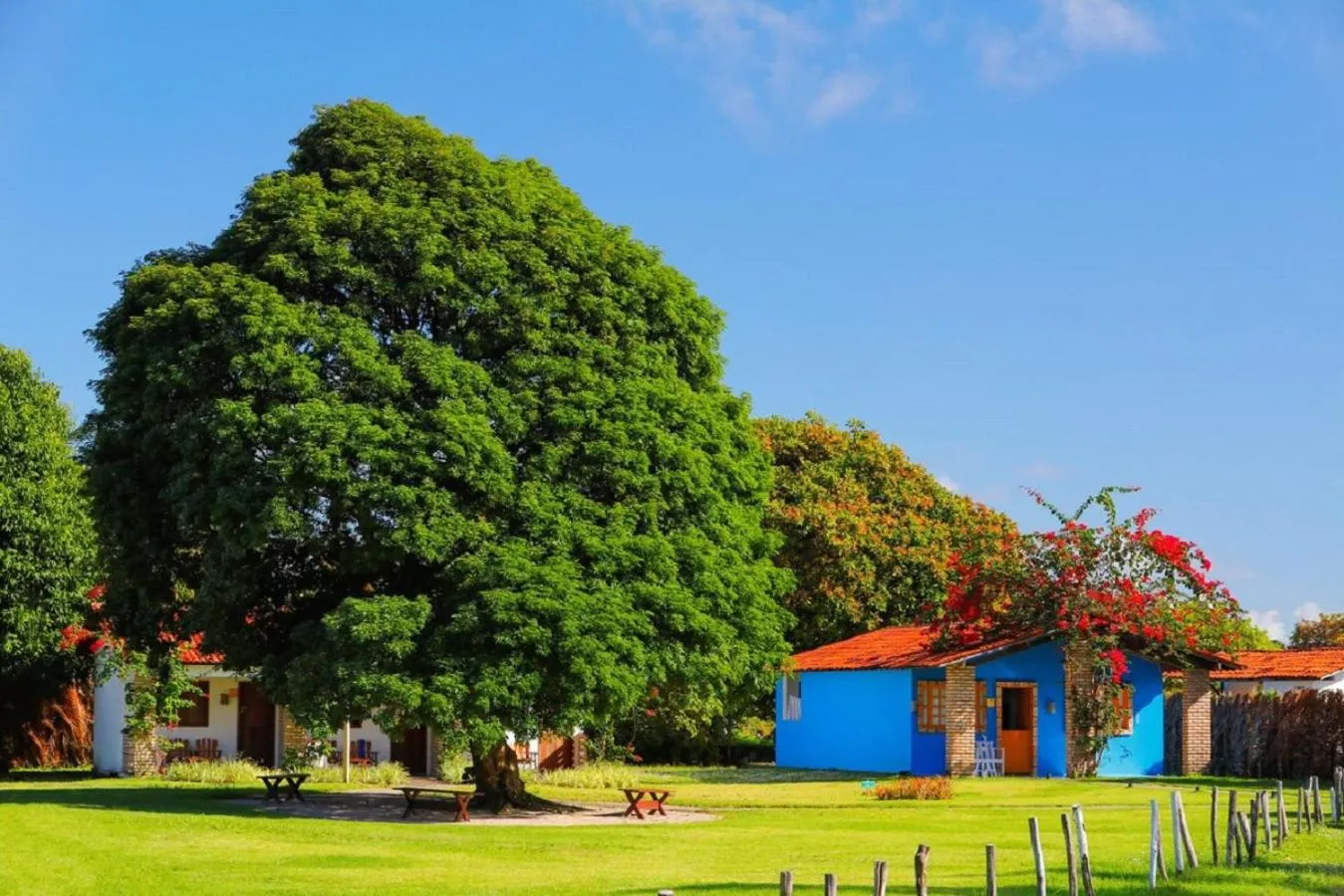 Patio in Pousada Xalés de Maracaípe