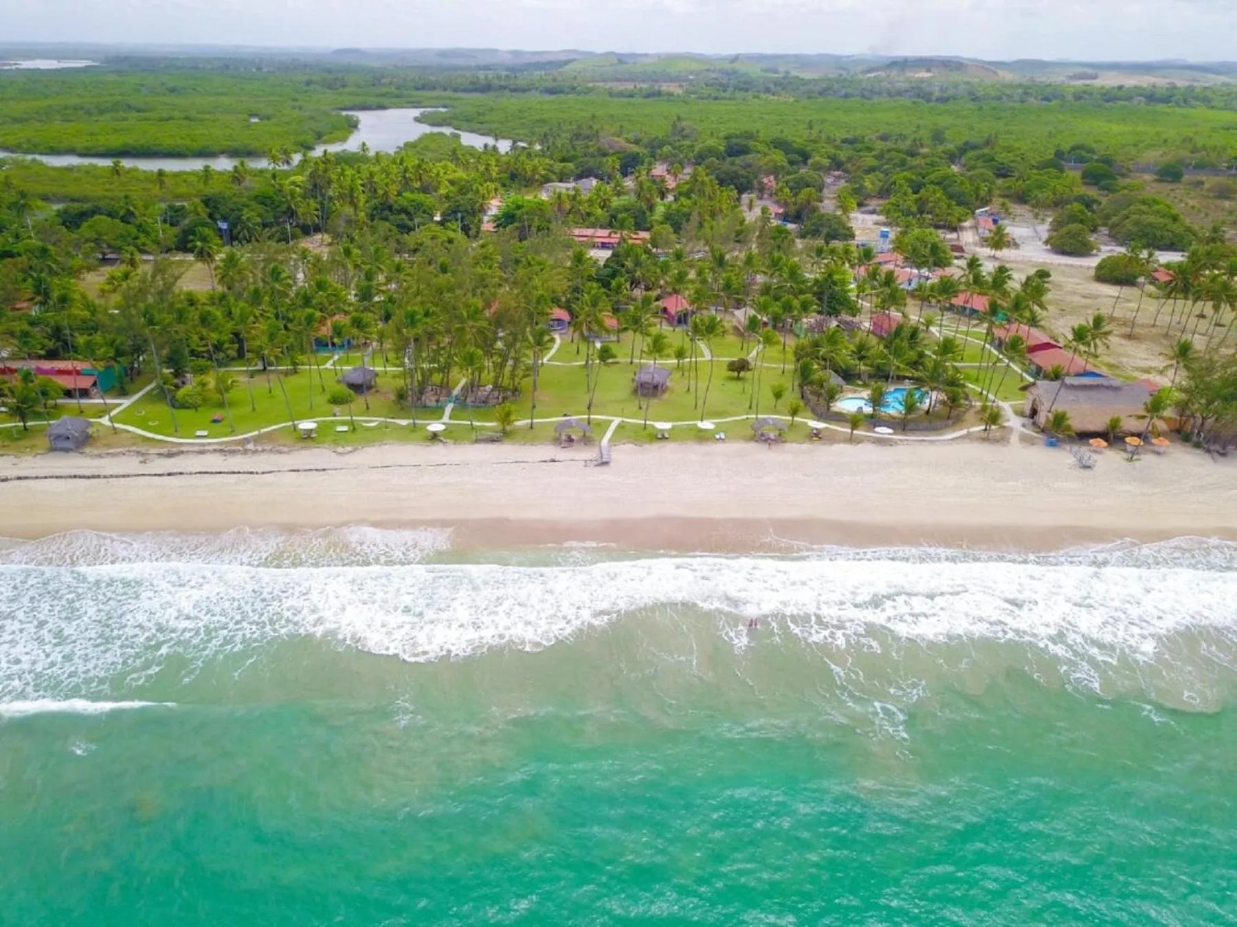 Bird's eye view in Pousada Xalés de Maracaípe
