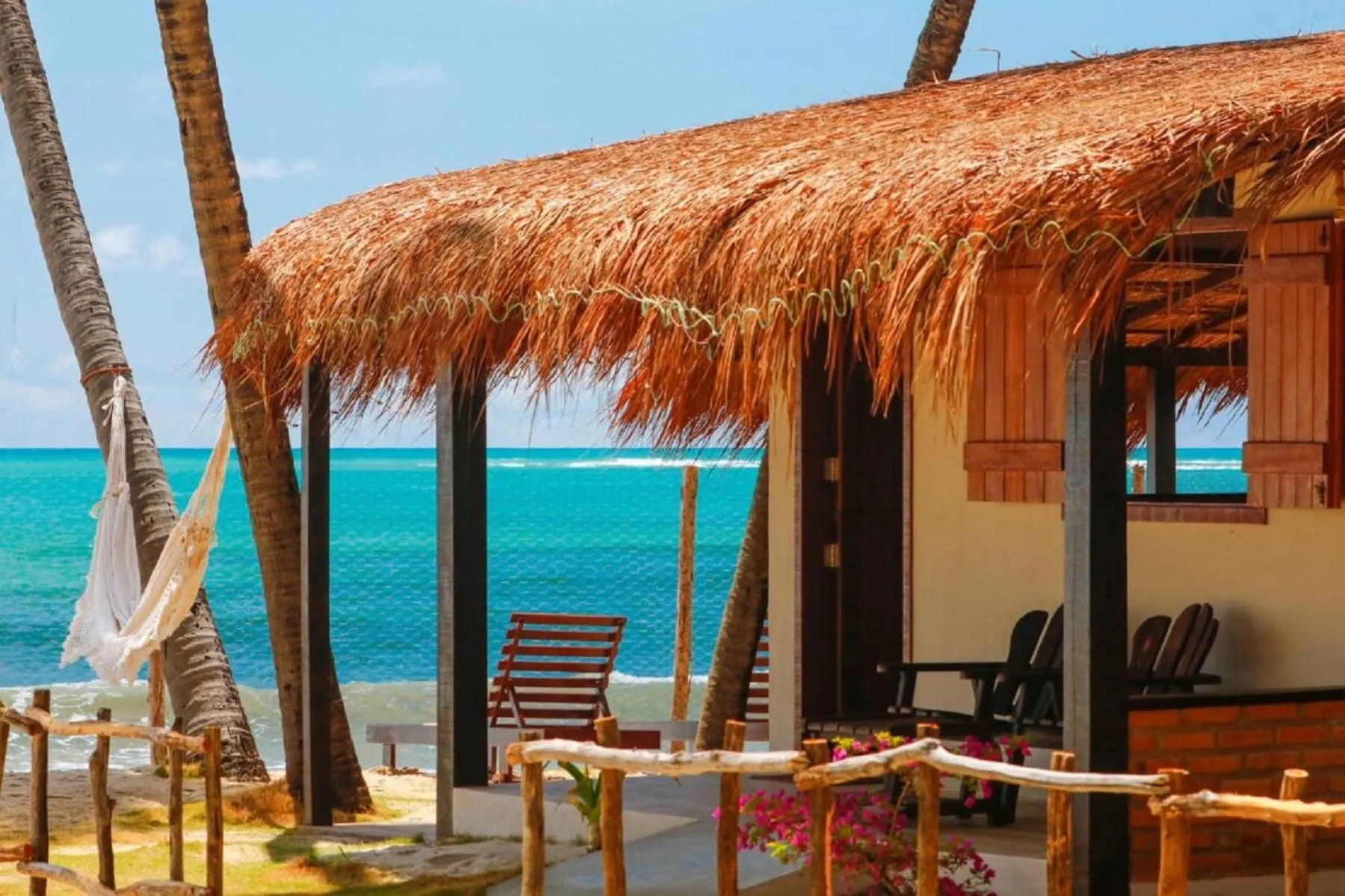 Balcony/Terrace in Pousada Xalés de Maracaípe