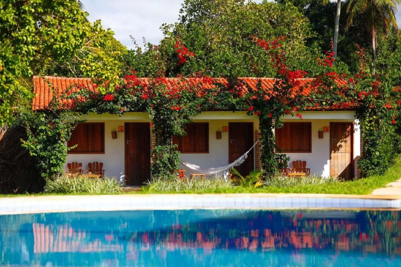 Patio in Pousada Xalés de Maracaípe