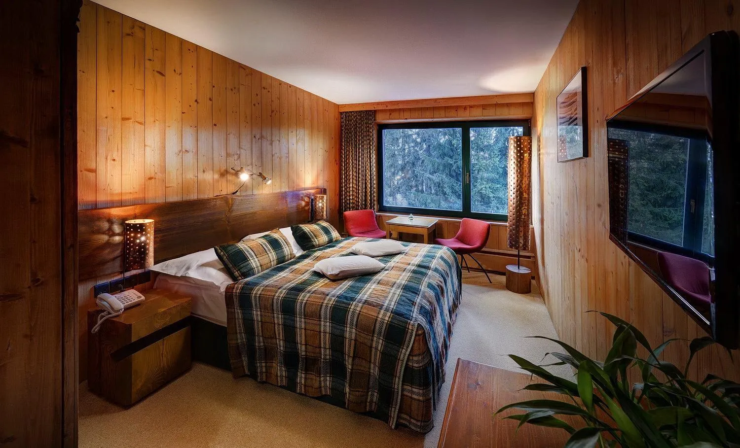 TV and multimedia, Bed in Hotel Tri Studničky - Adult friendly