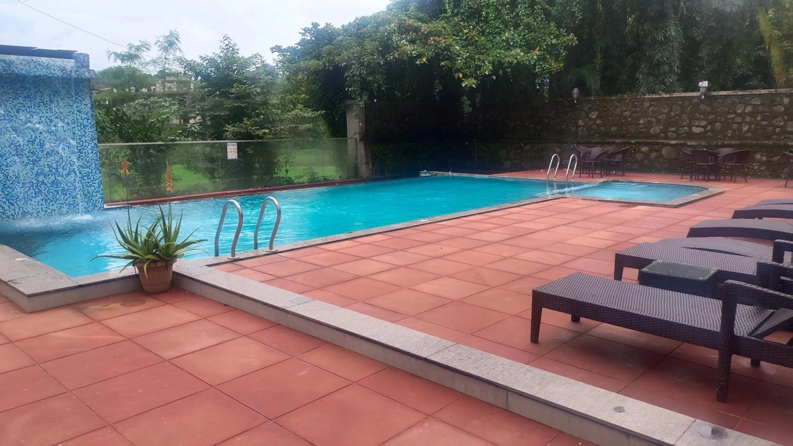 Pool view in Triose Boutique Hotel Lonavala