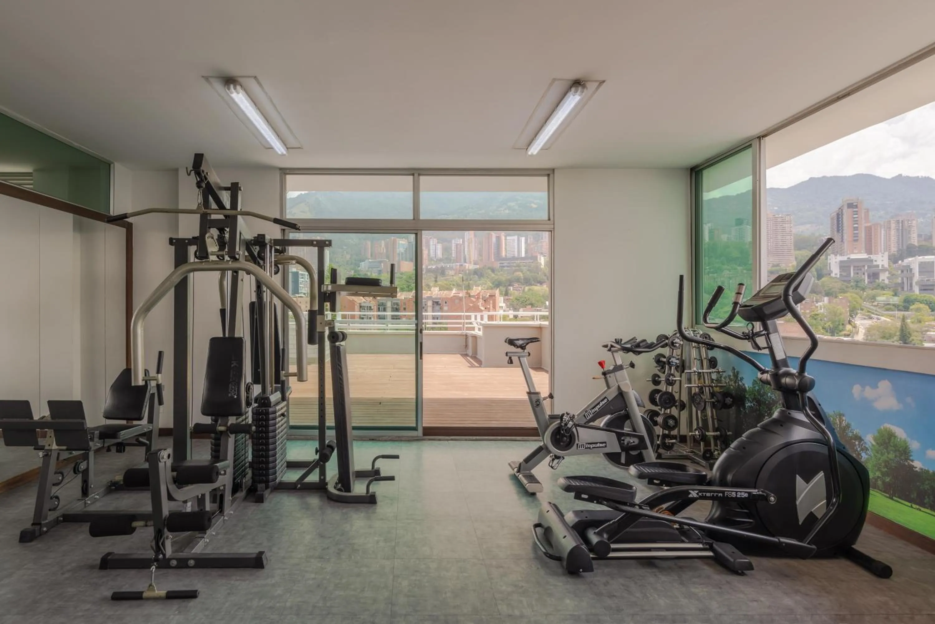 Fitness centre/facilities in Hotel Poblado Alejandria