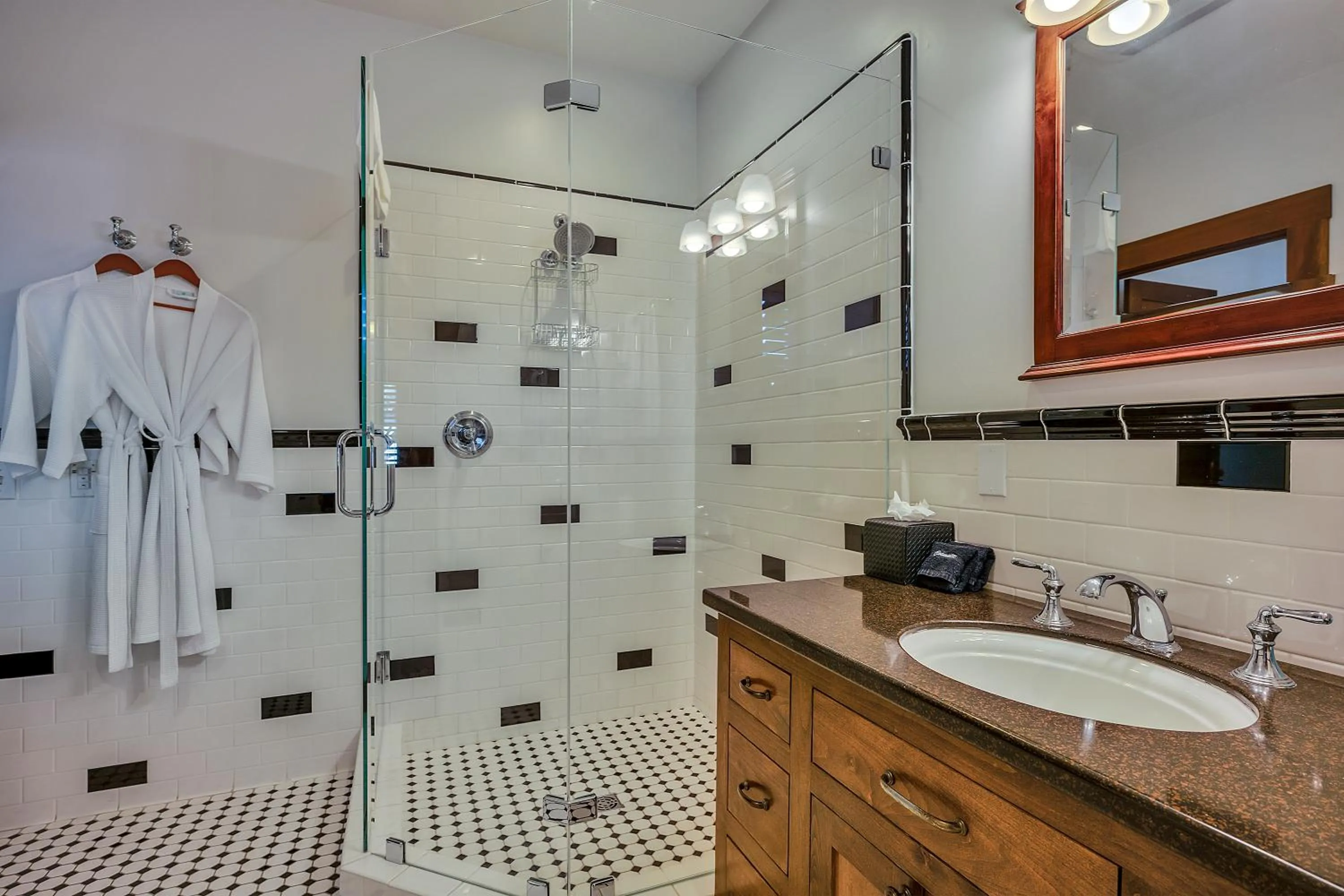 Shower in Calistoga Wine Way Inn