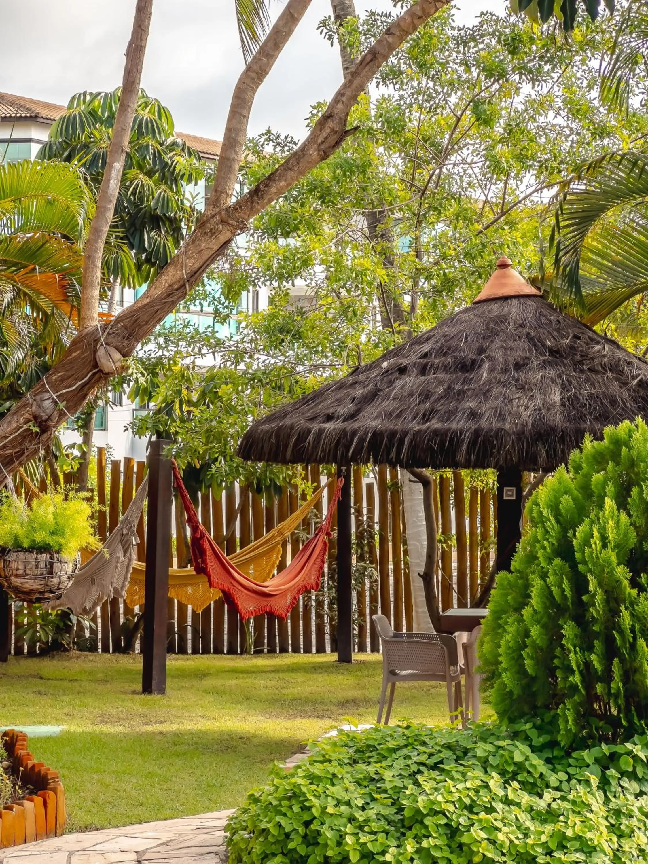 Garden view in Pousada Pérola do Porto