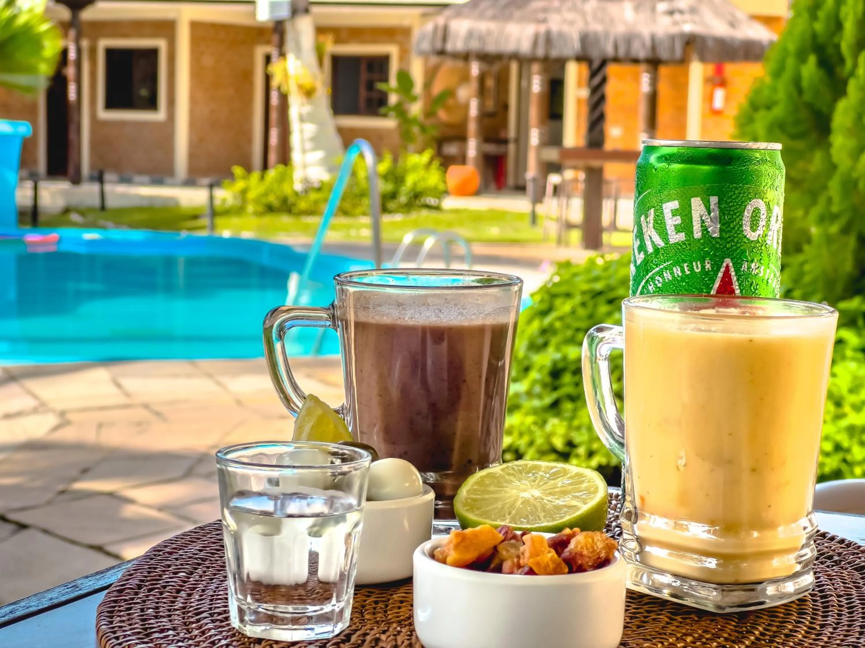 Pool view in Pousada Pérola do Porto