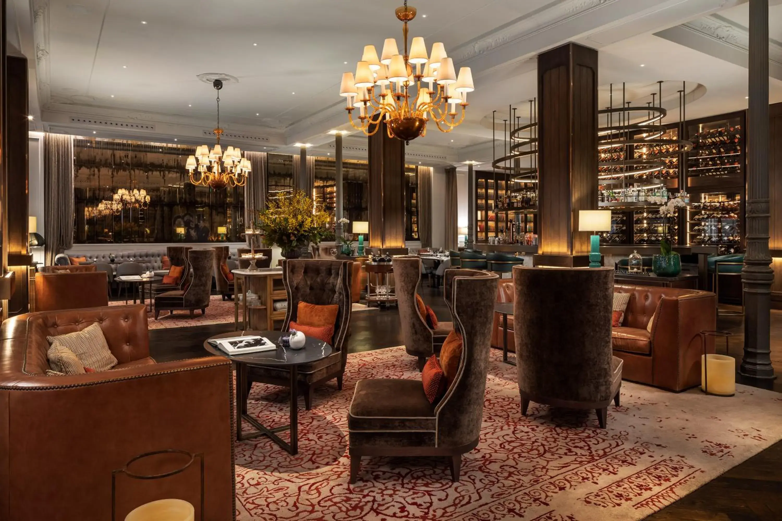 Lobby or reception in Gran Hotel Inglés - The Leading Hotels of the World Lobby or reception in Gran Hotel Inglés - The Leading Hotels of the World