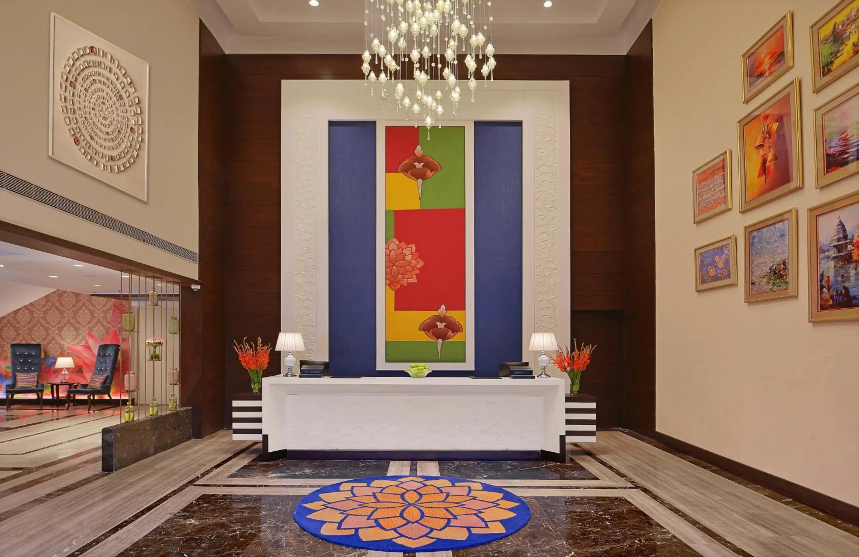 Lobby or reception in Fortune Park, Haridwar - Member ITC Hotels' Group Lobby or reception in Fortune Park, Haridwar - Member ITC Hotels' Group