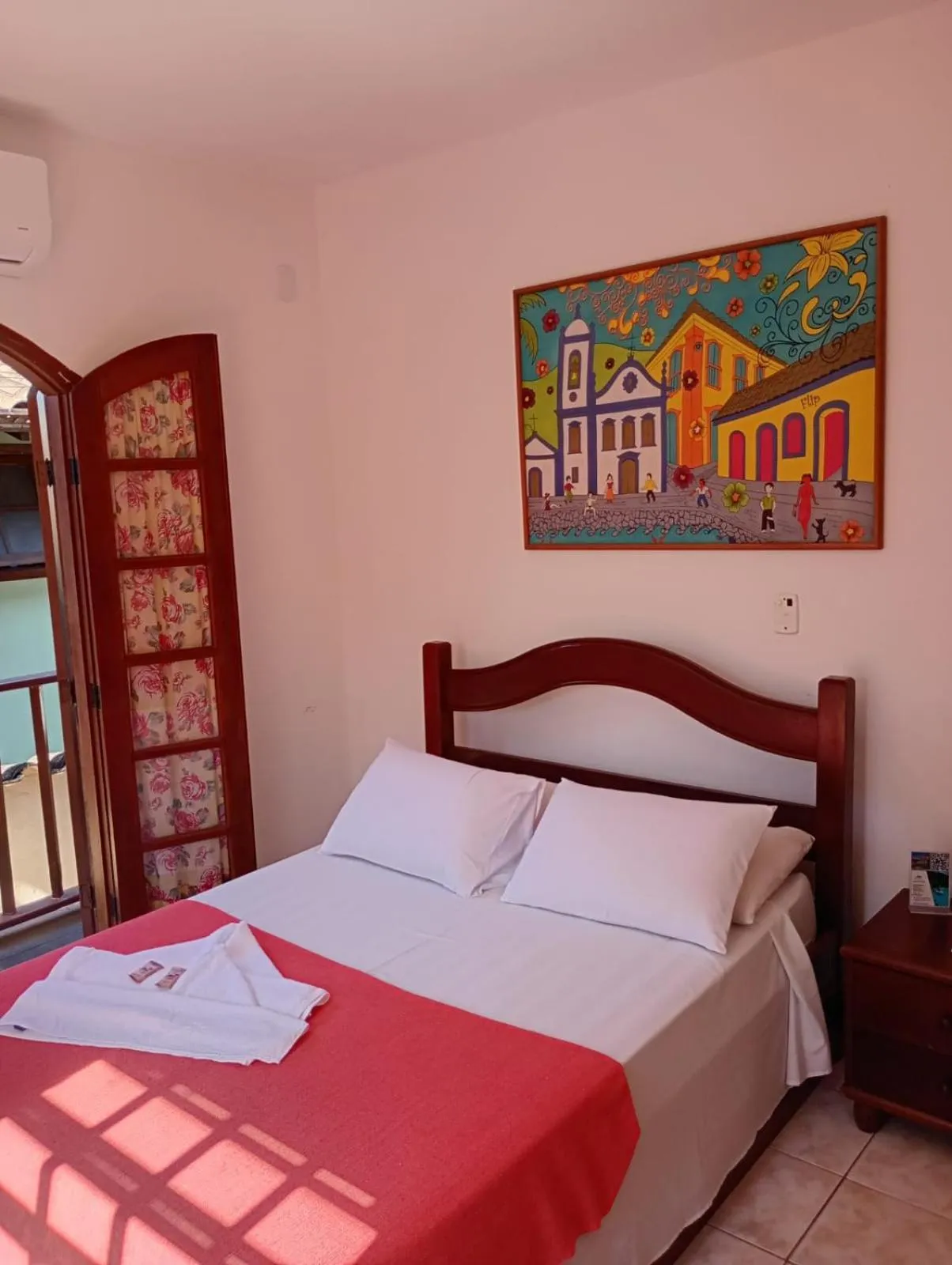 Bed in Pousada Alecrim Dourado