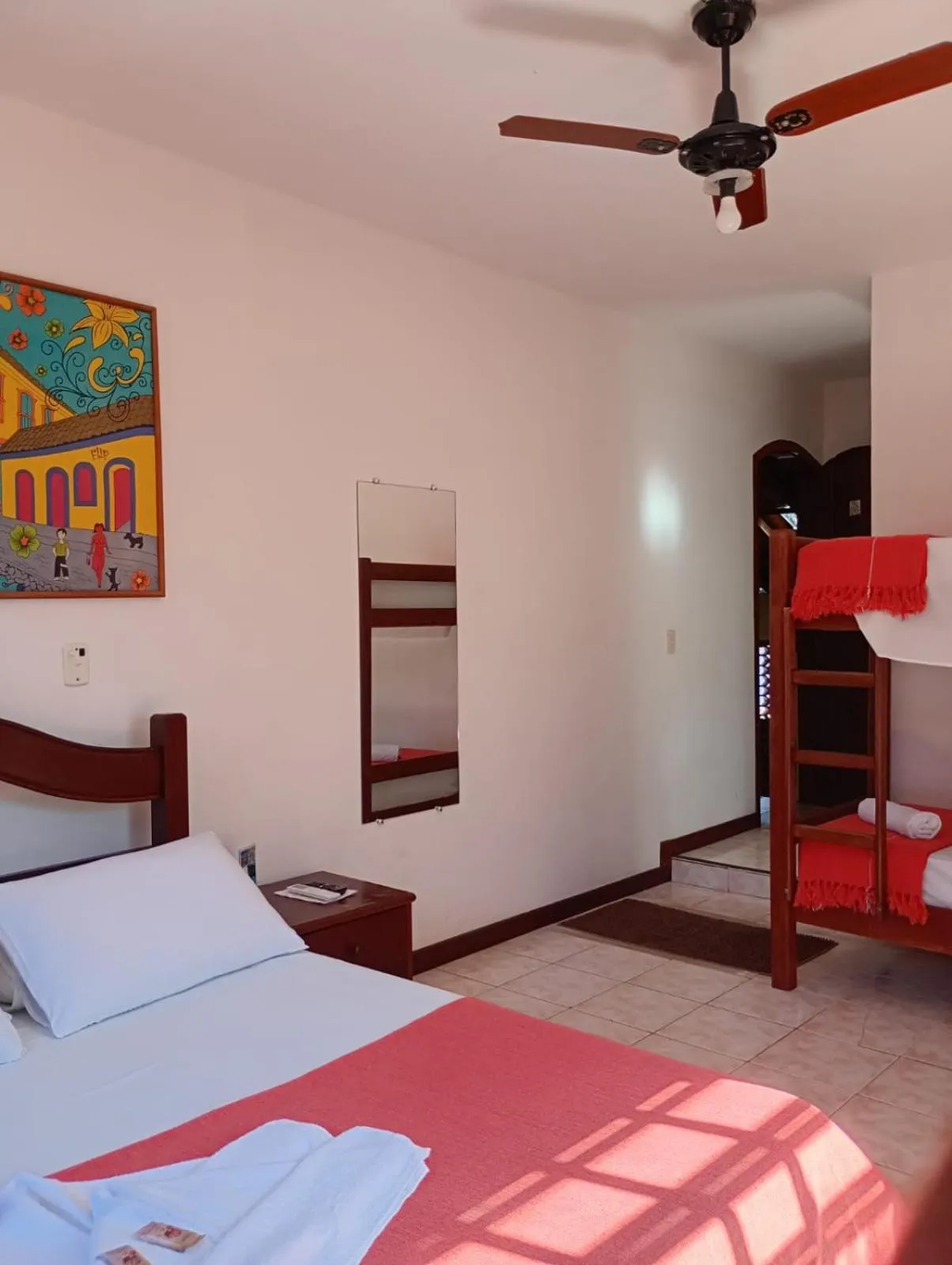 Bed in Pousada Alecrim Dourado