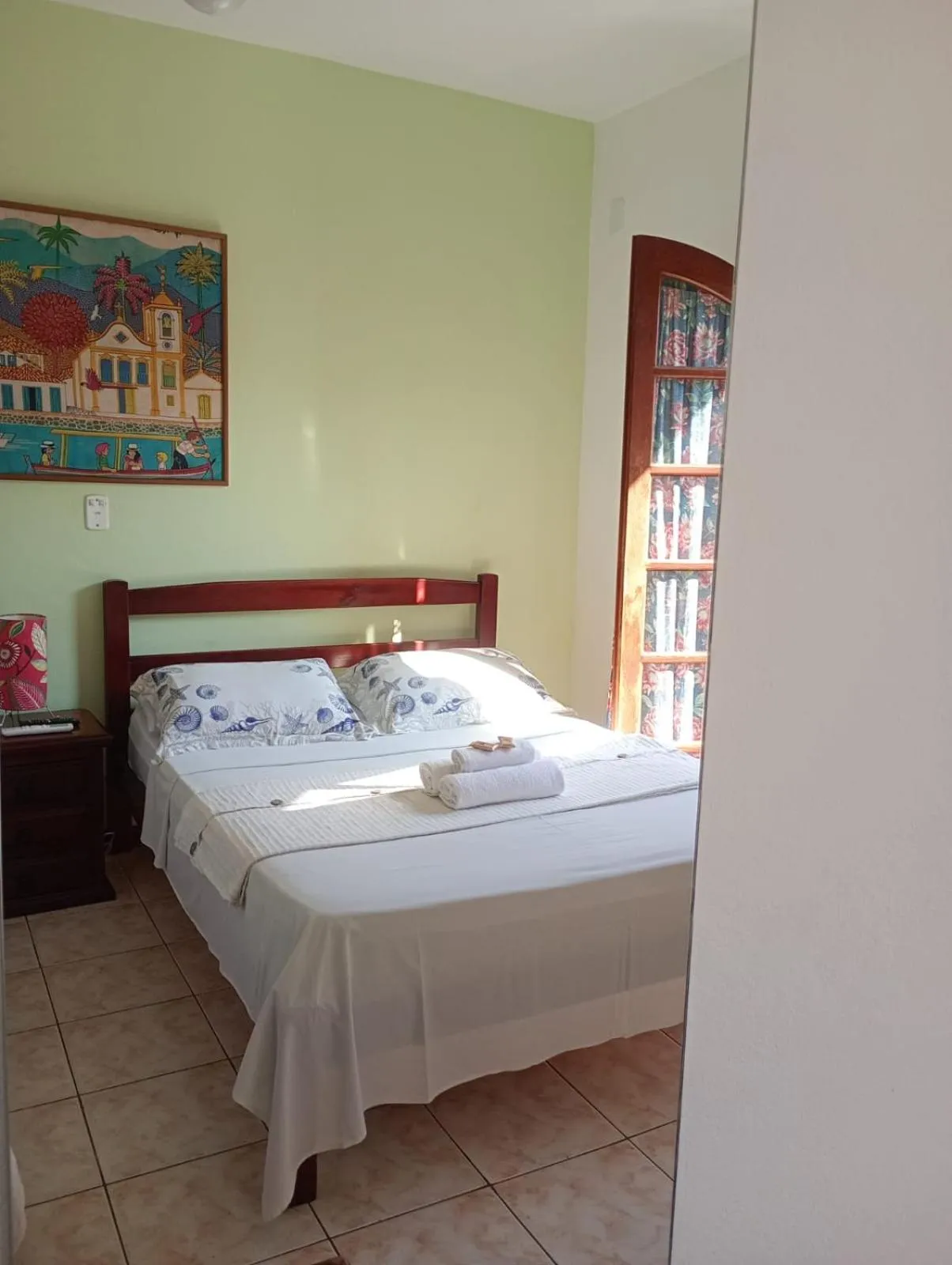 Bed in Pousada Alecrim Dourado