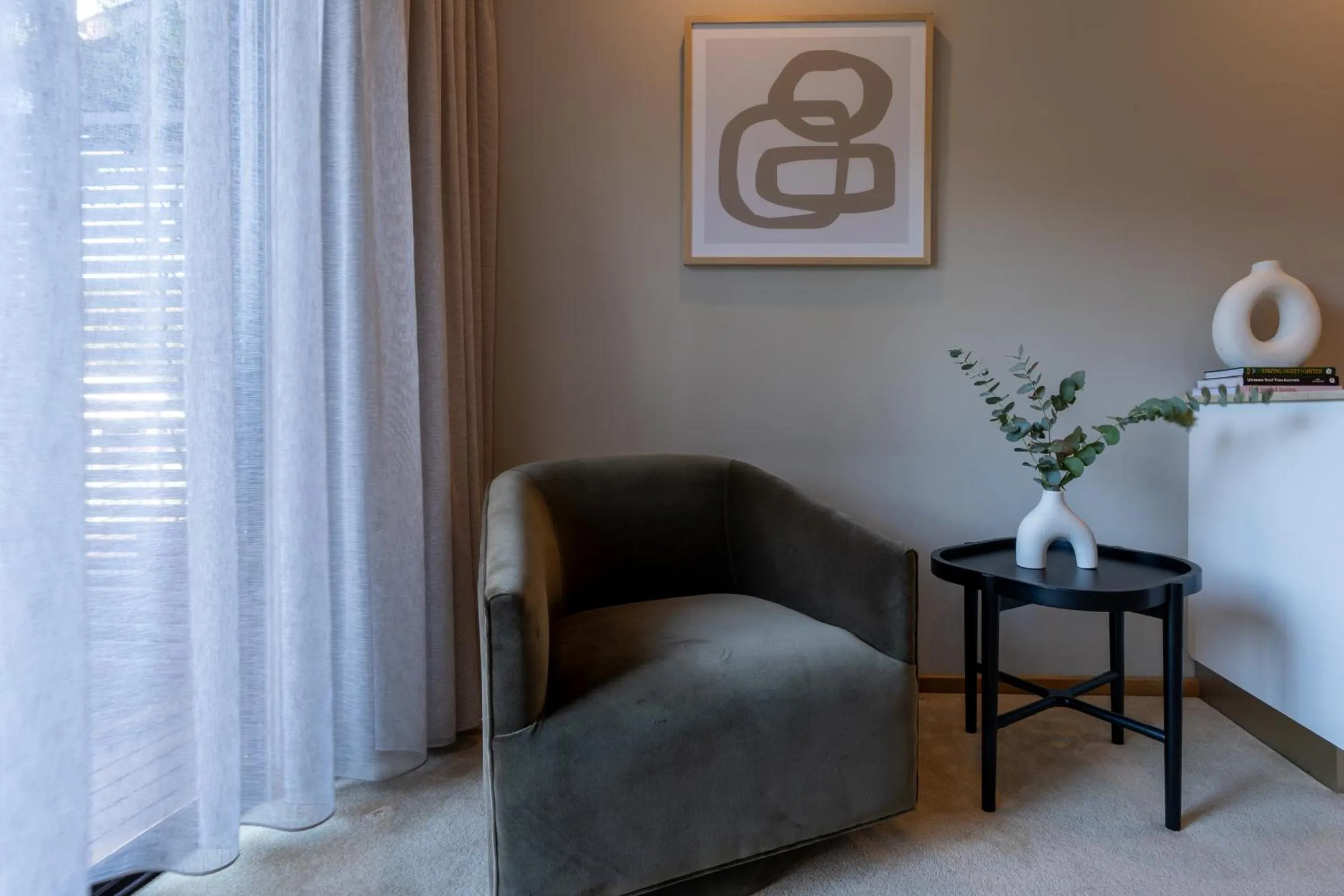 Living room in Hermitage Lodge