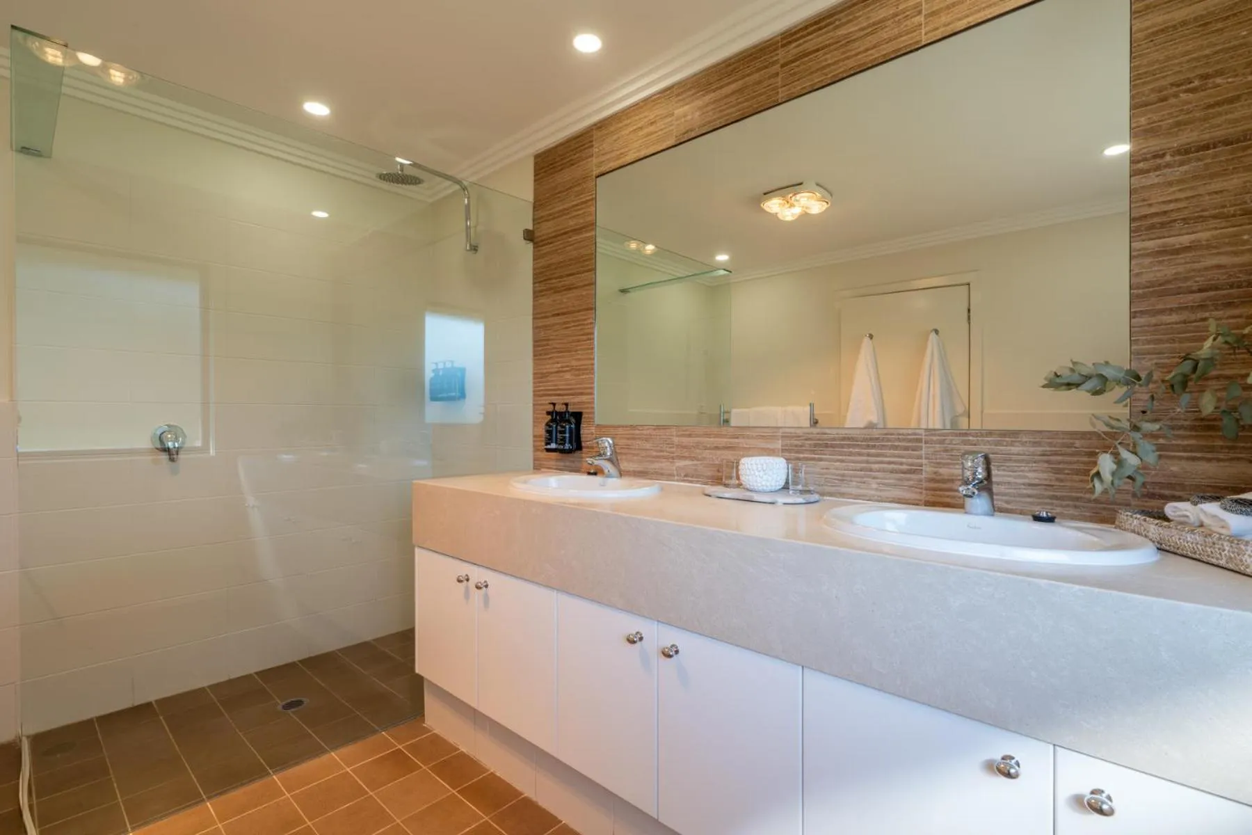 Shower in Hermitage Lodge