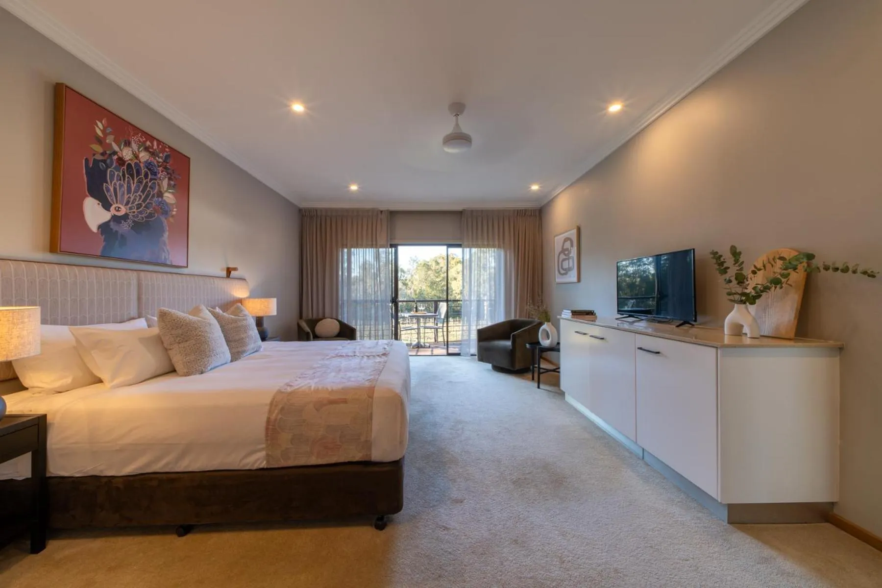 Bed in Hermitage Lodge