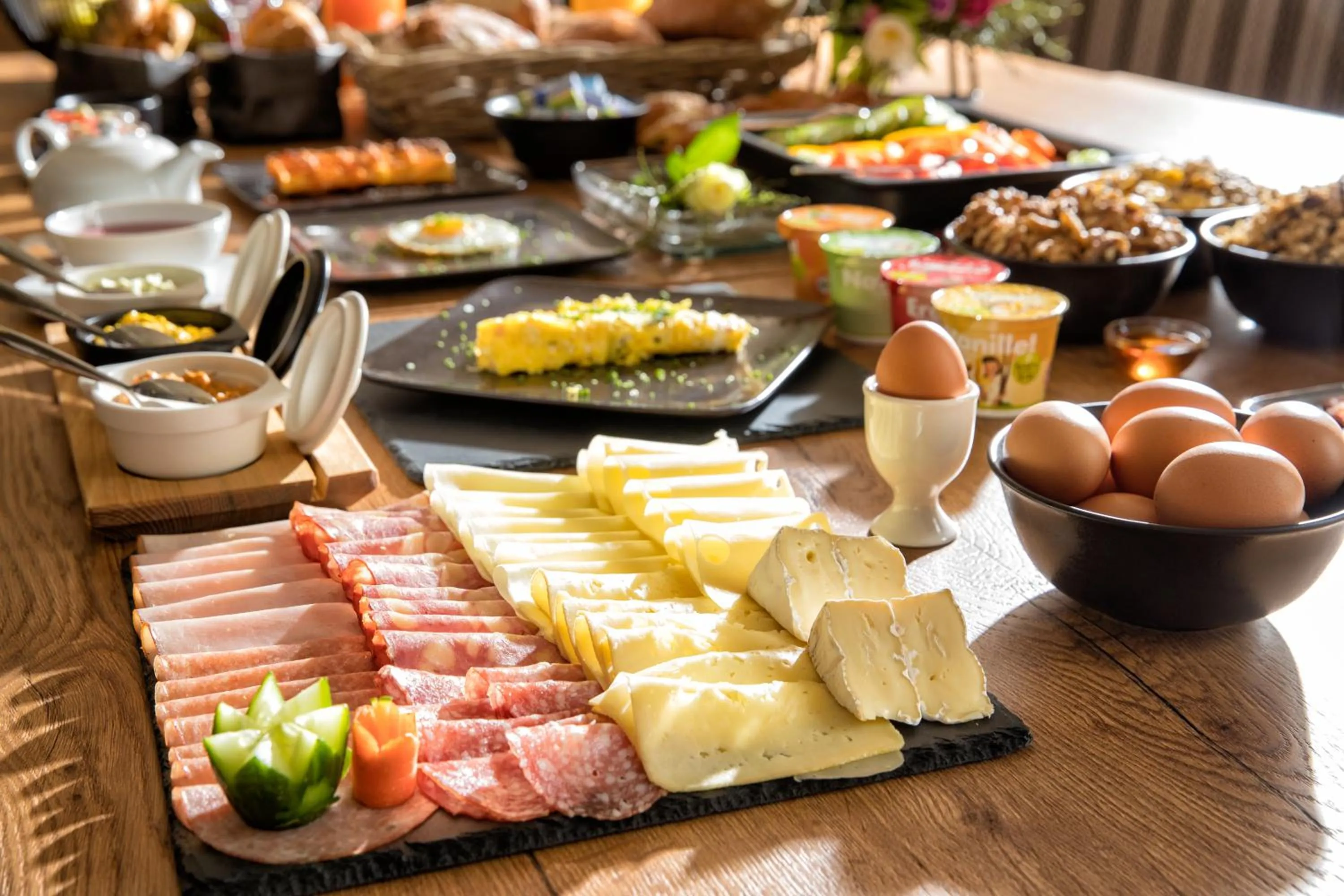 Buffet breakfast in Hotel der Freiraum