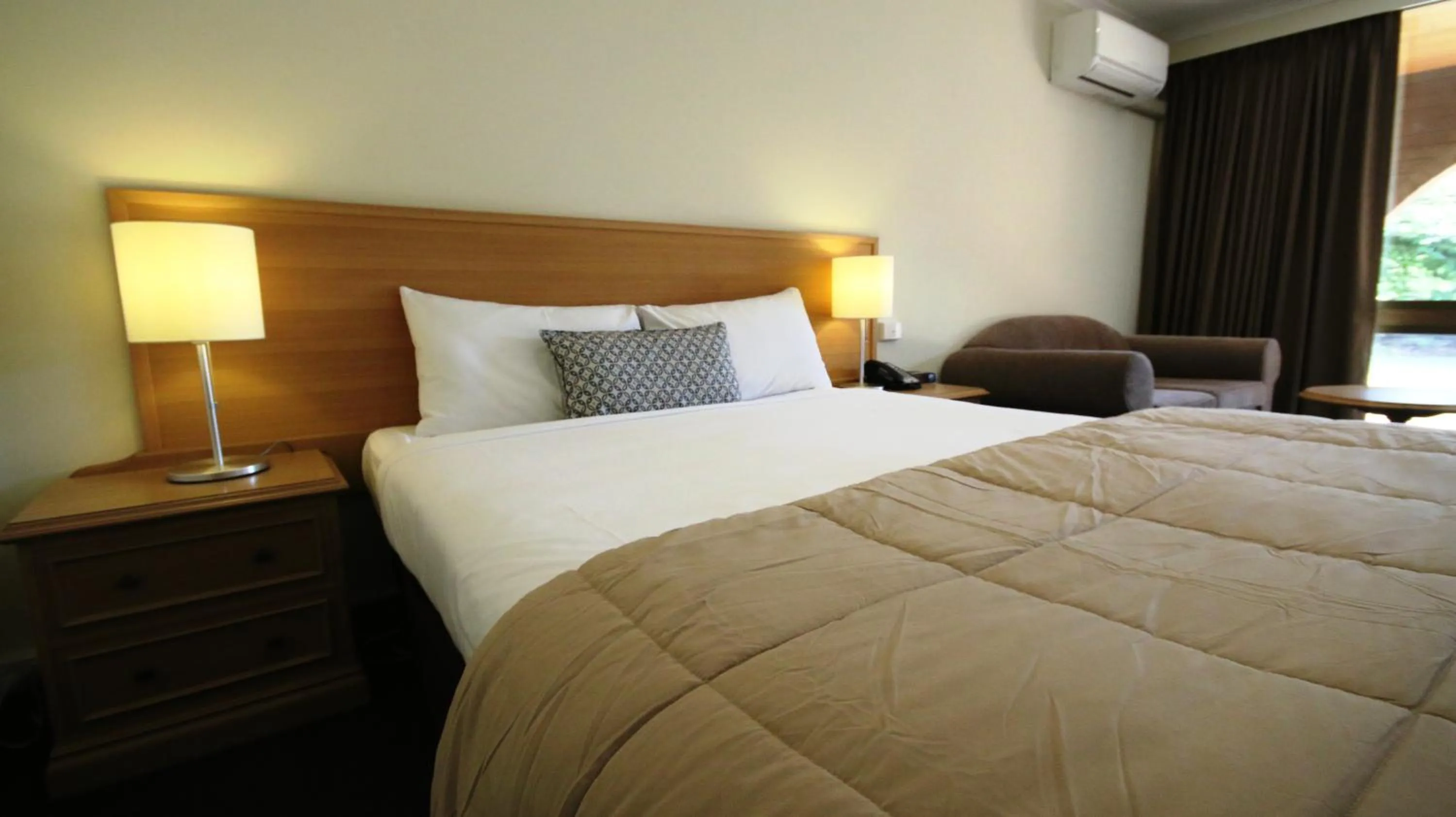 Bed in Bell Tower Inn