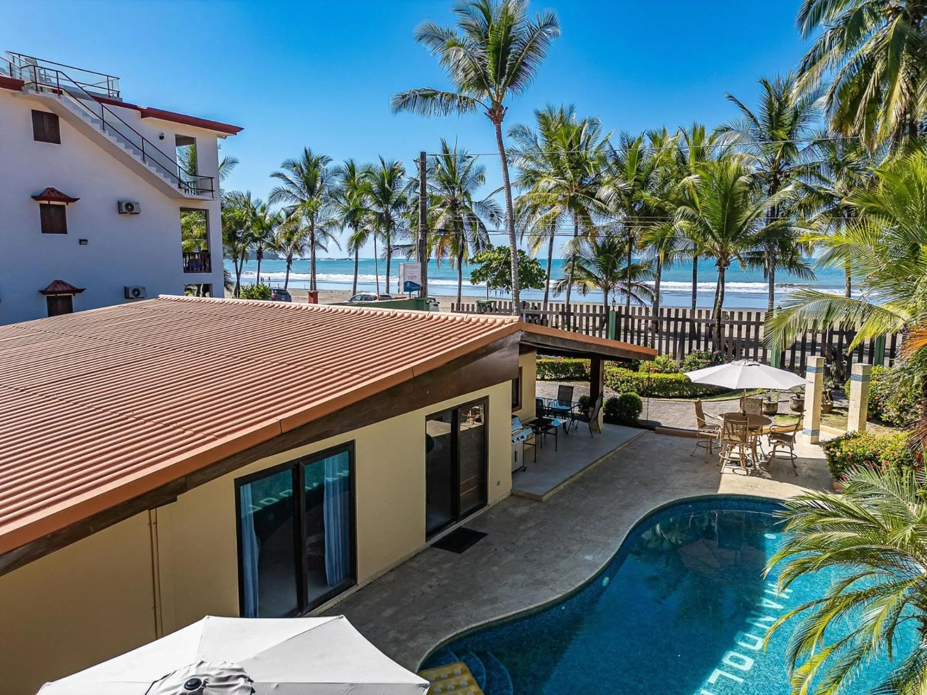 Casa Mandolina on the beach in Jaco