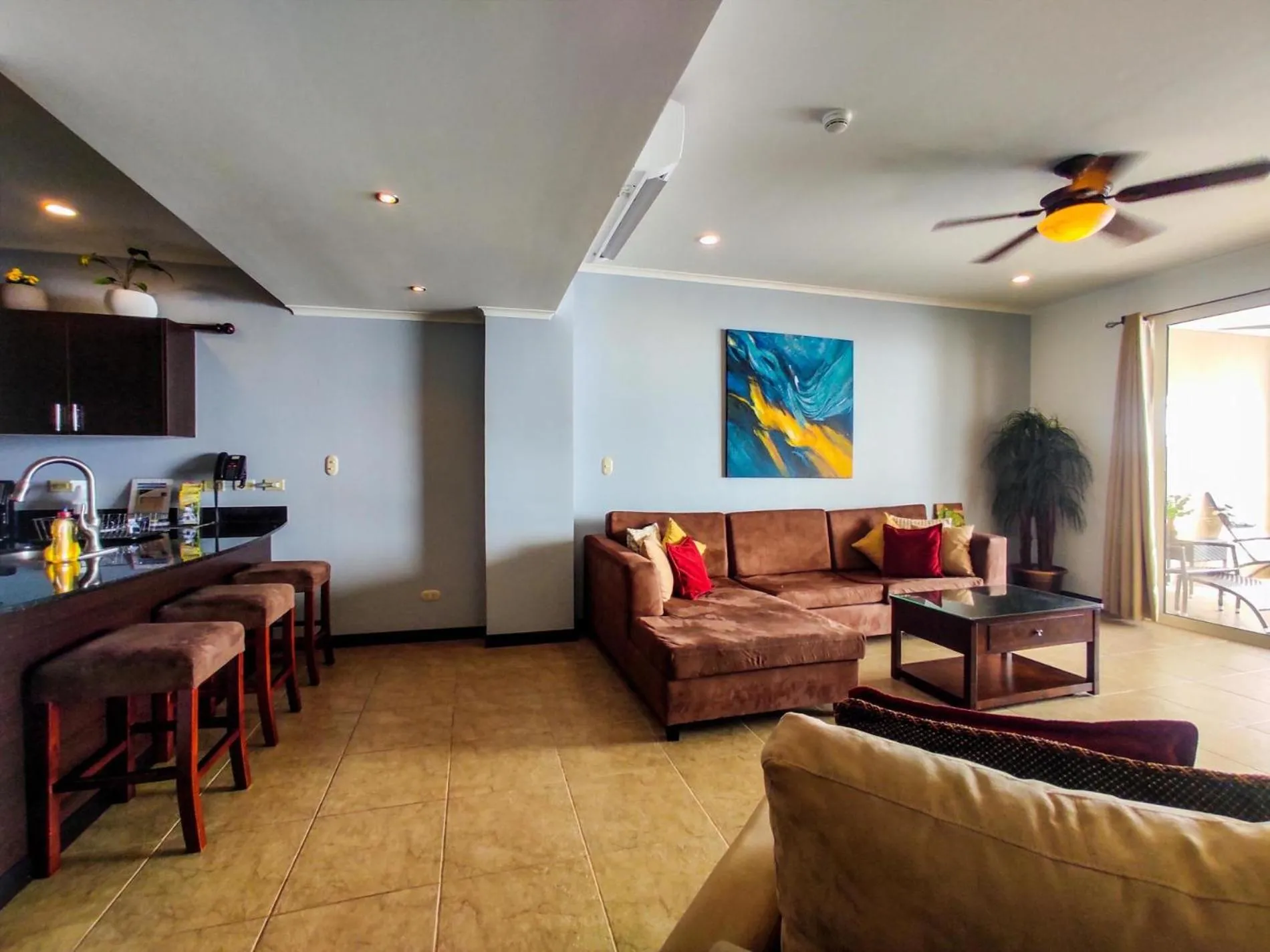 Floor plan in The Palms Jaco 1001 penthouse on the beach