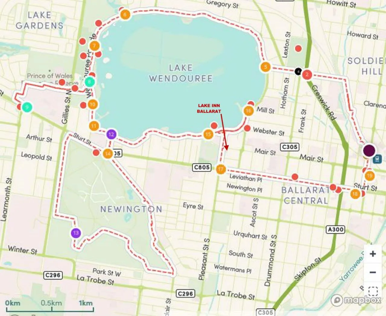 Cycling in Lake Inn - Ballarat