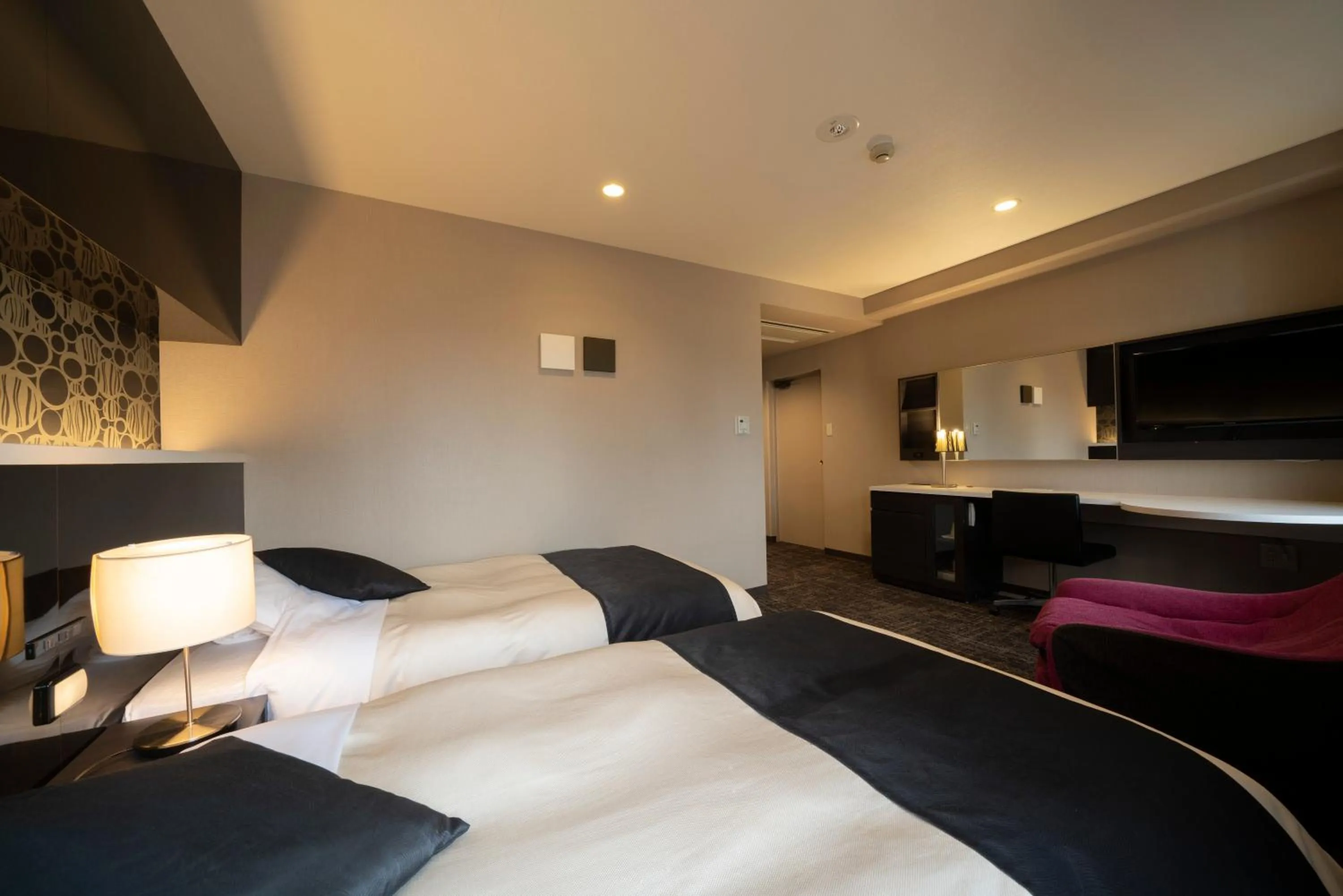 Bed in Hotel Binario Umeda