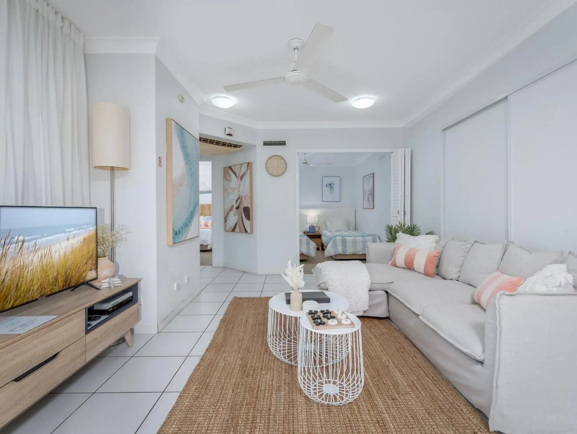 Living room in Koola Beach Apartments Bargara Living room in Koola Beach Apartments Bargara