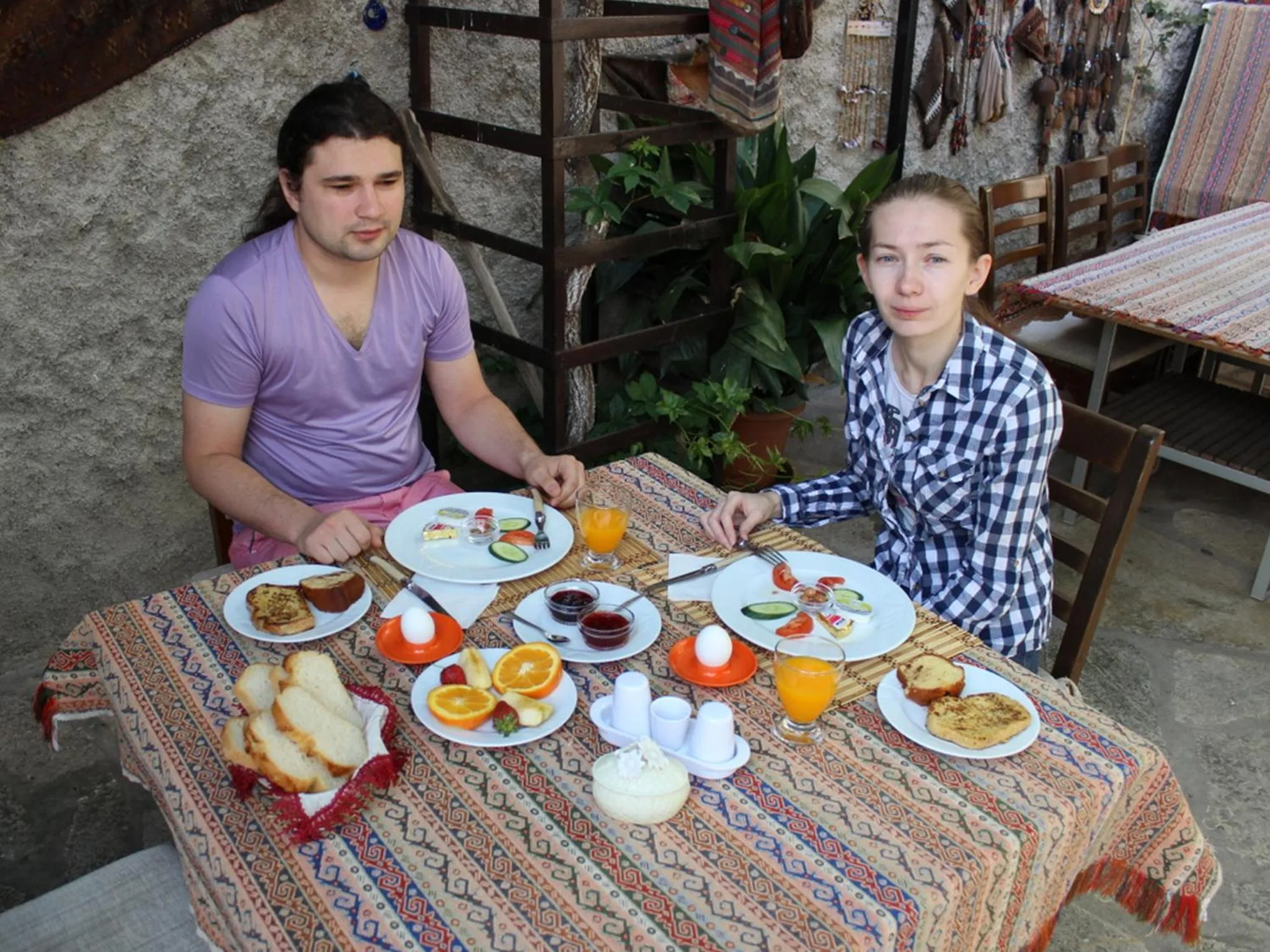 group of guests in Tuncay Pension