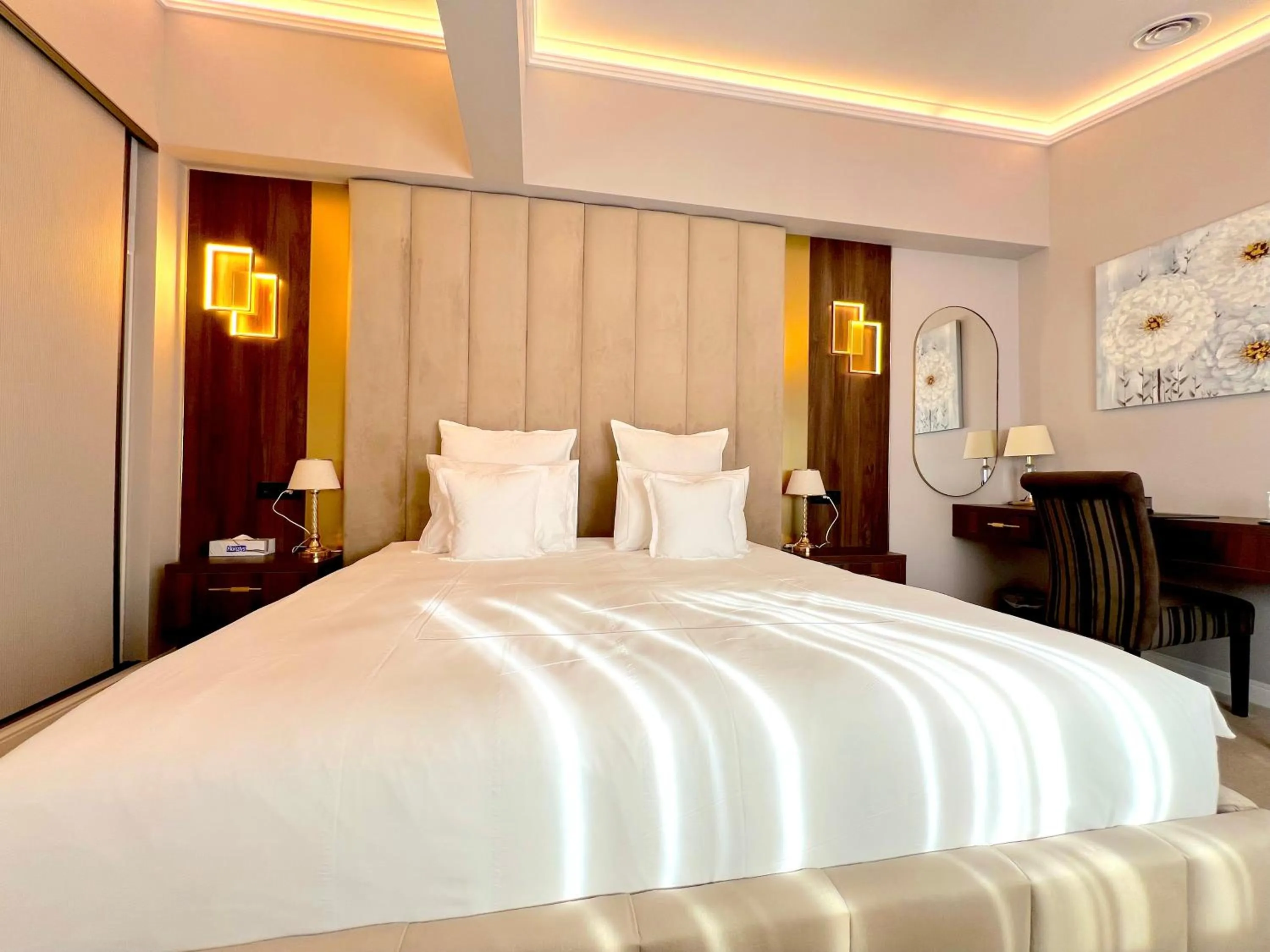 Bed in Hotel 5 Continents