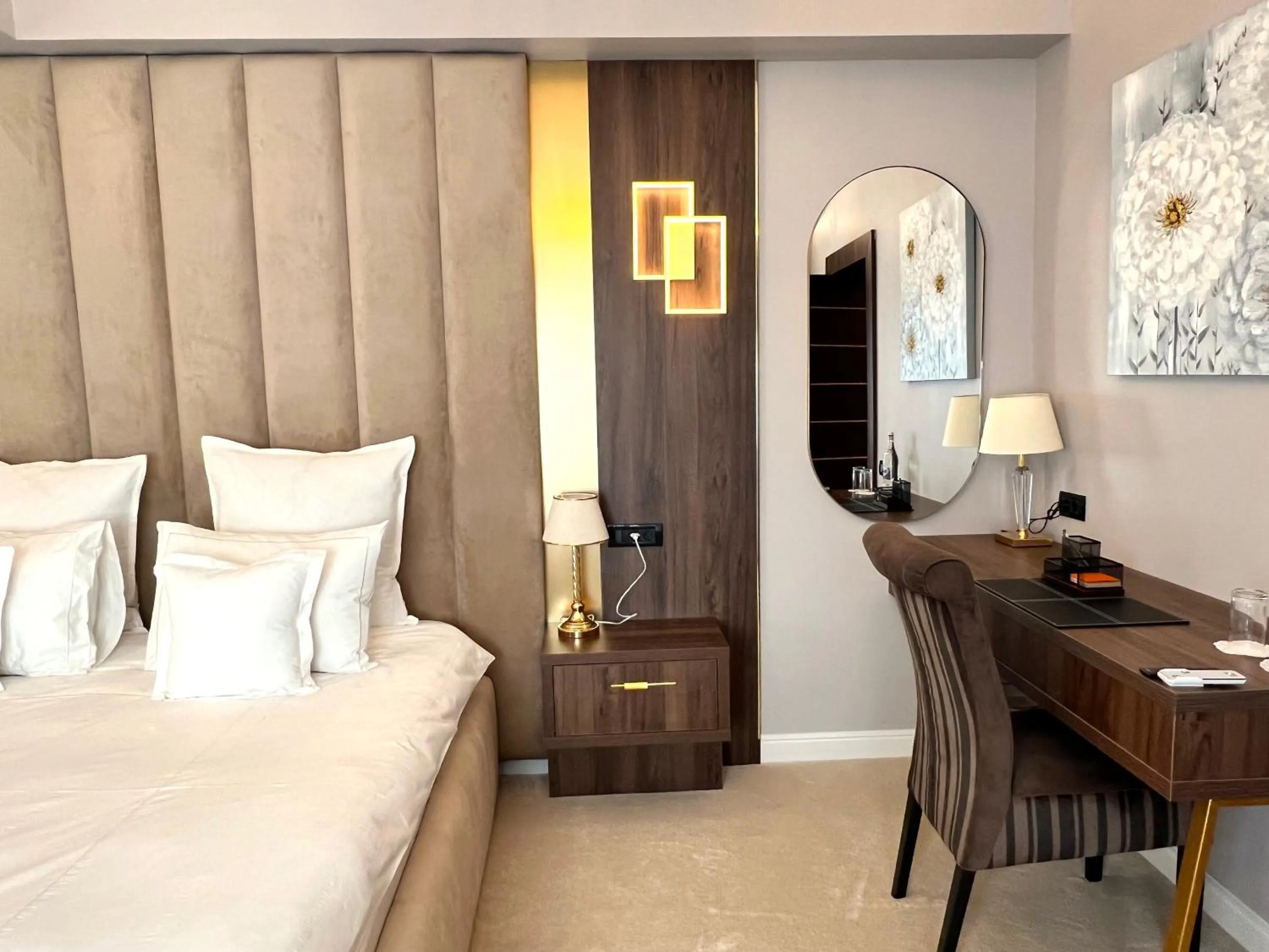 Bed in Hotel 5 Continents