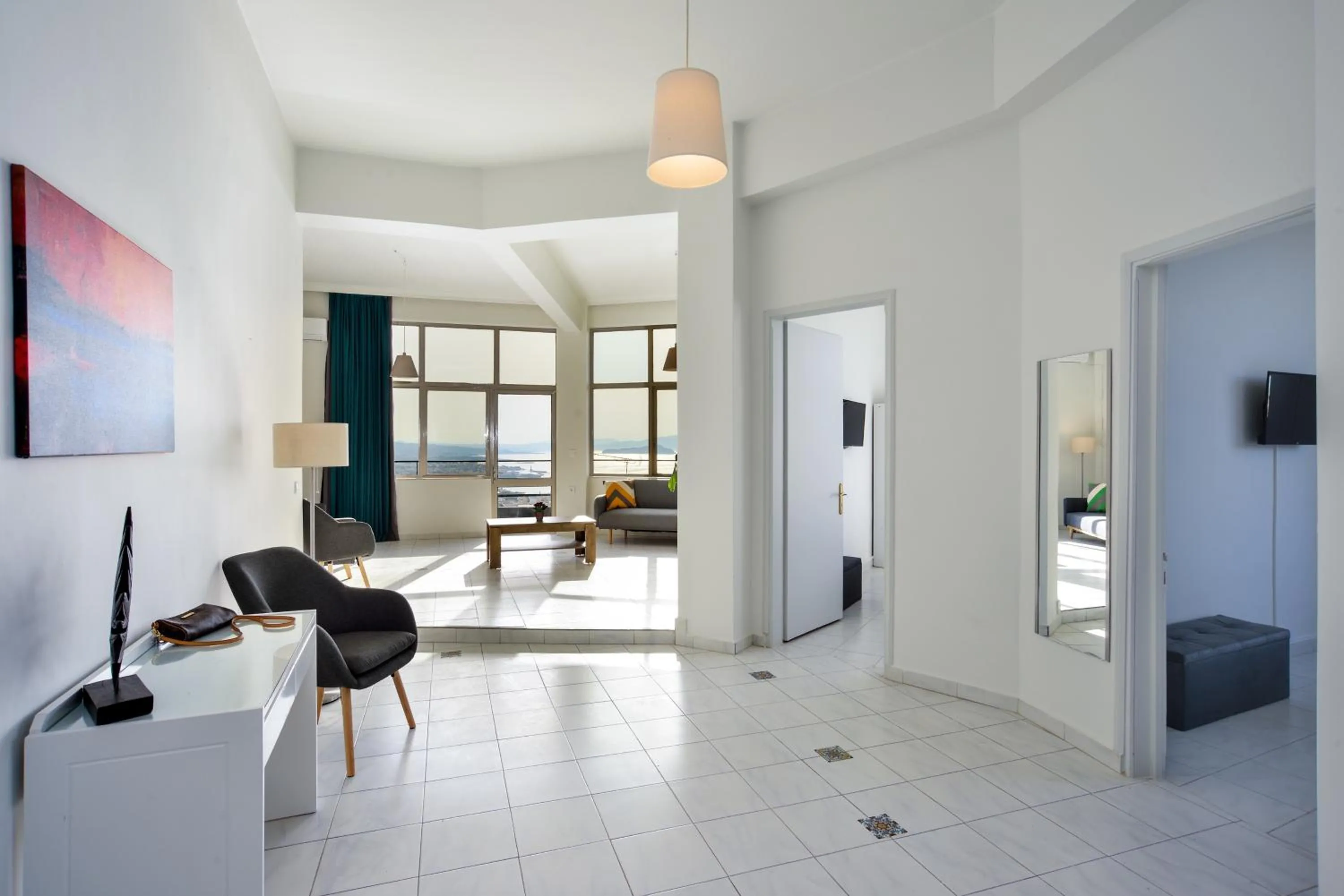 Superior Two Bedroom Apartment Panoramic Sea view in Loucerna Suites Chania
