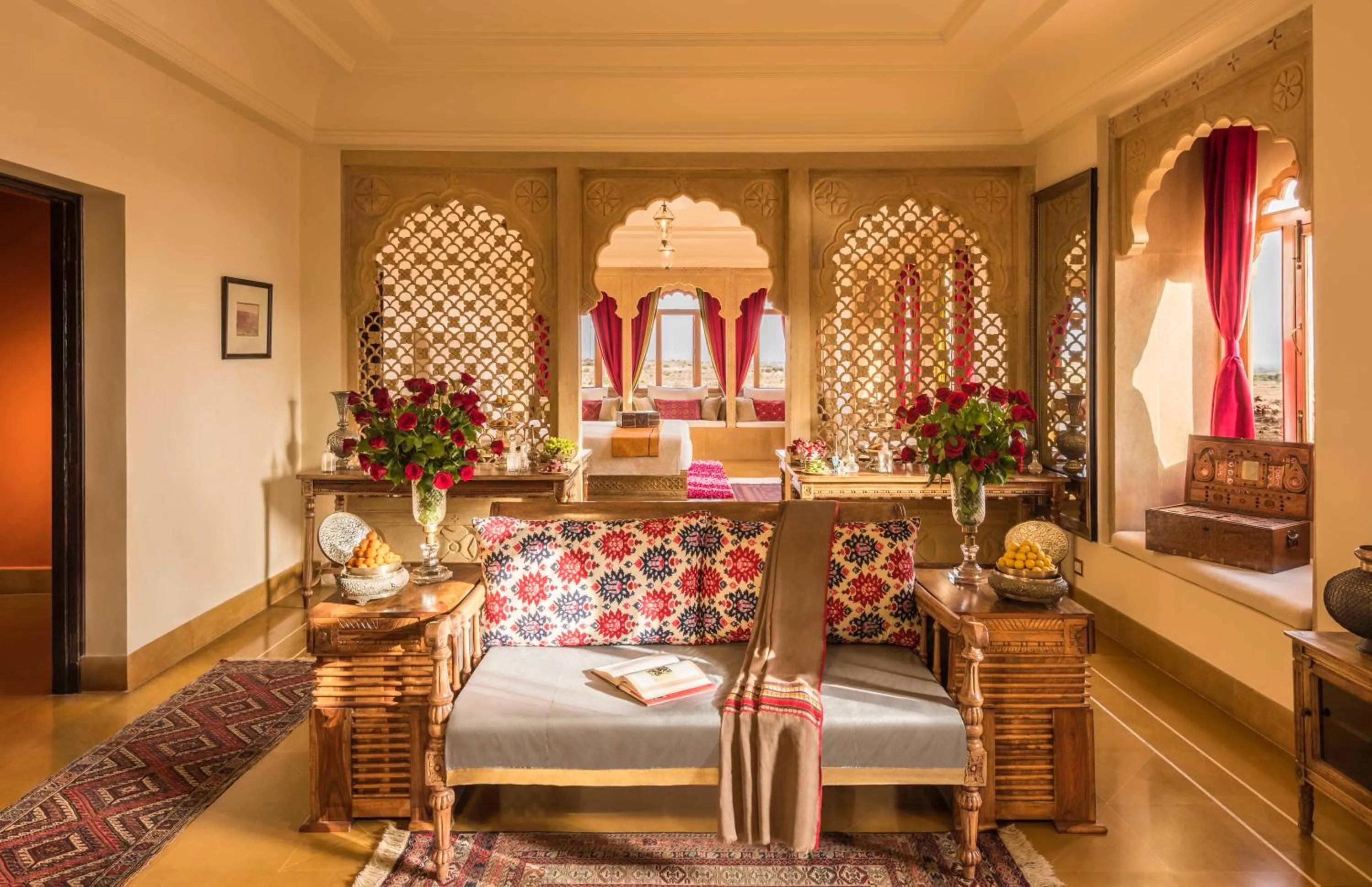 Living room in Suryagarh Jaisalmer