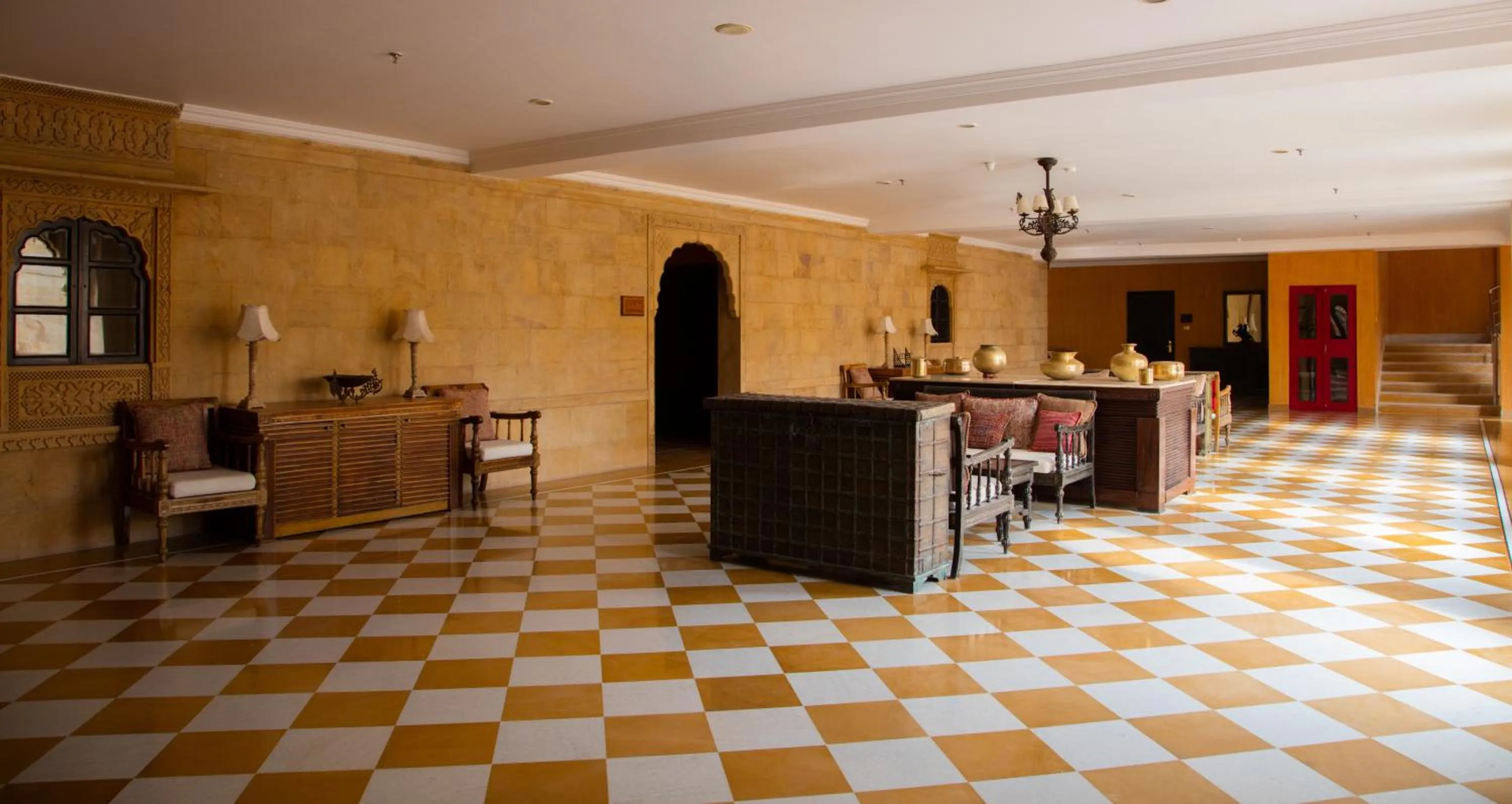 Patio in Suryagarh Jaisalmer